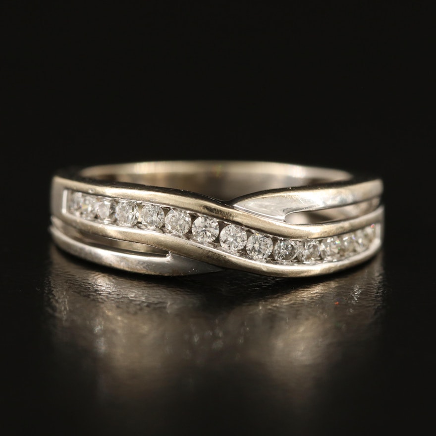 10K 0.25 CTW Diamond Channel Band