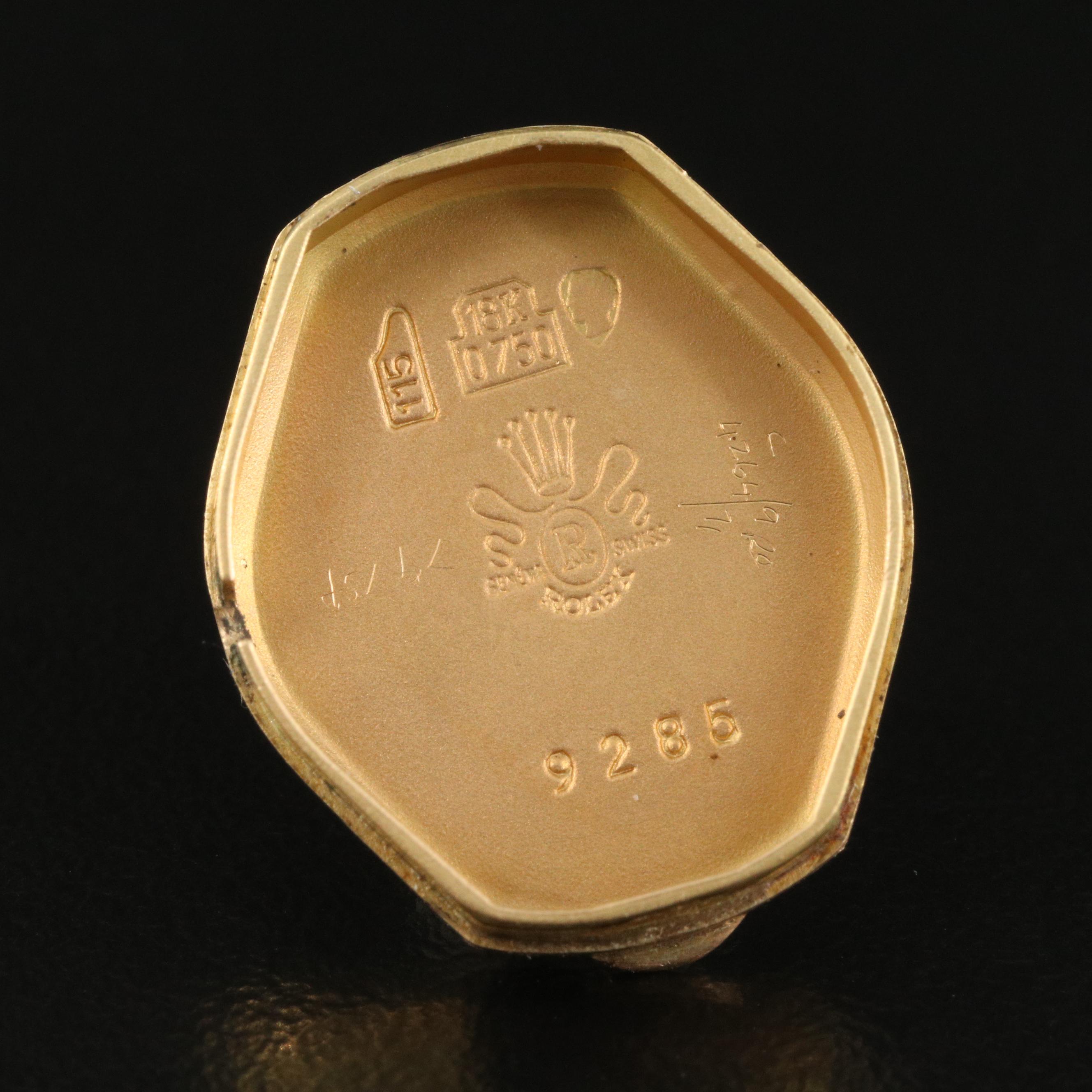 1945 Rolex 18K Coin Edge Watch