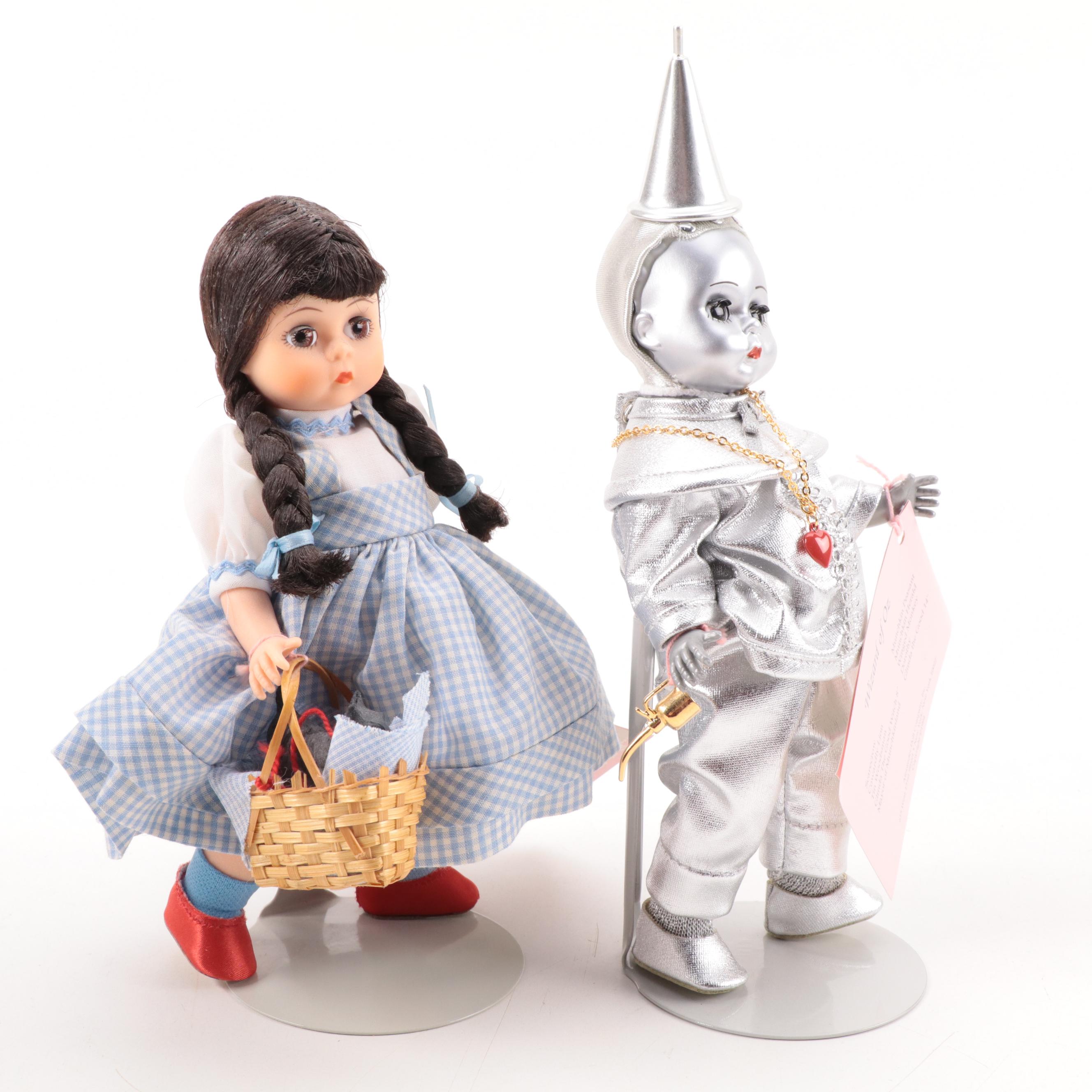 Madame Alexander "Wizard of Oz" Dolls "Dorothy", "Scarecrow", Tin Man", "Lion"