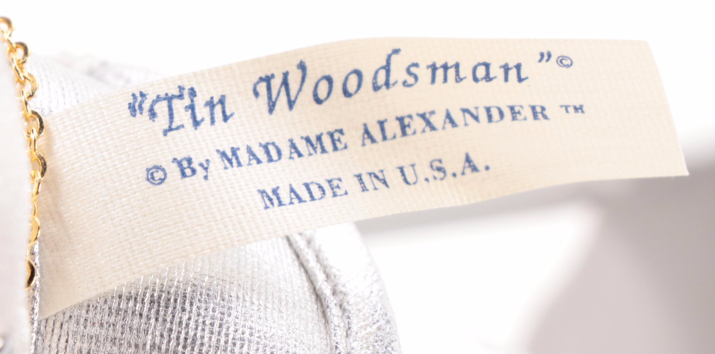 Madame Alexander "Wizard of Oz" Dolls "Dorothy", "Scarecrow", Tin Man", "Lion"