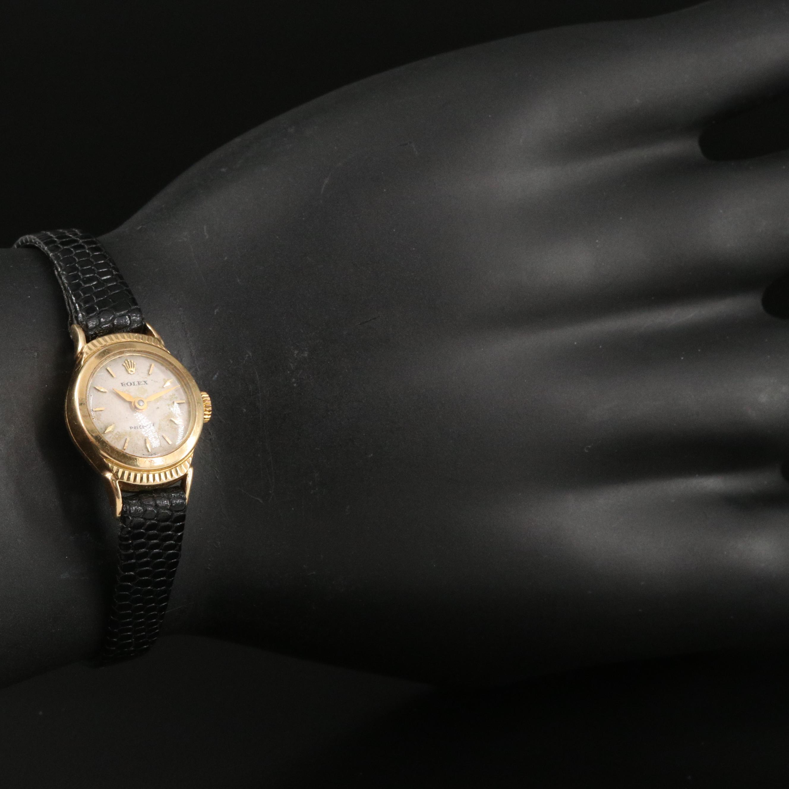 1945 Rolex 18K Coin Edge Watch