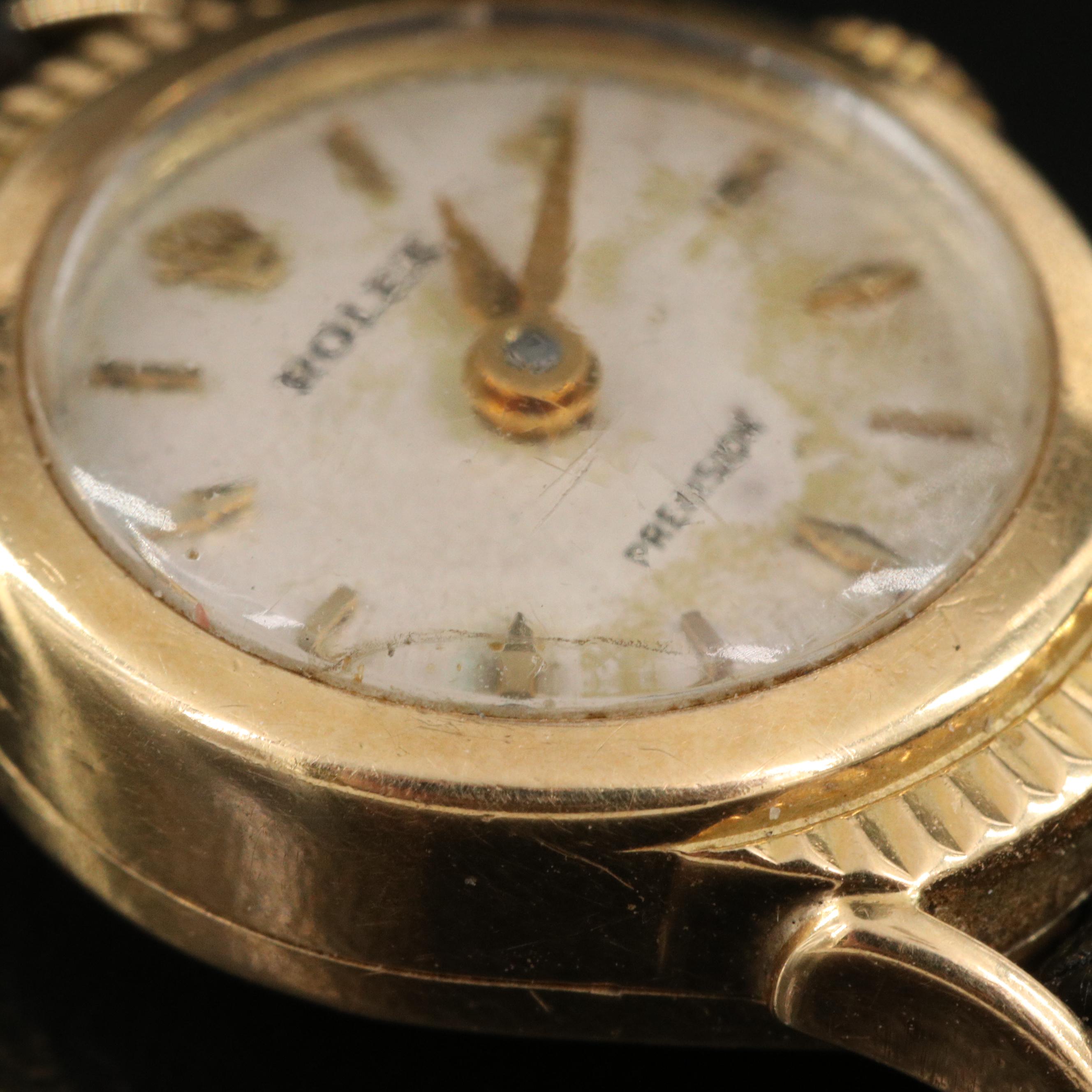 1945 Rolex 18K Coin Edge Watch