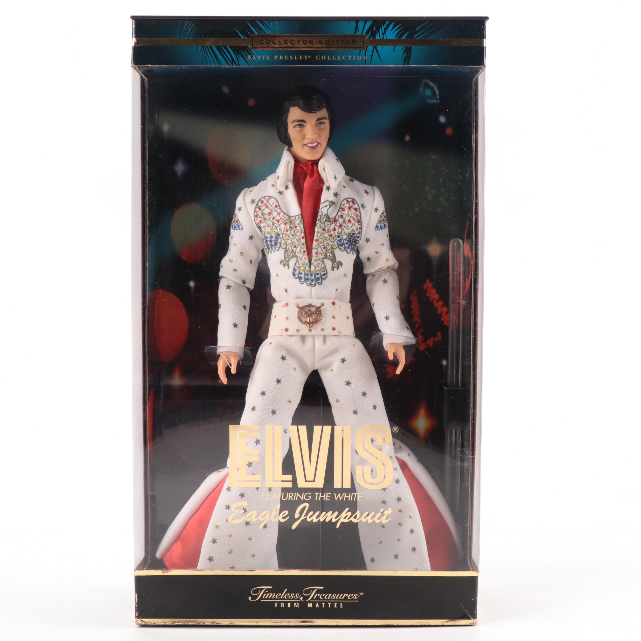 Mattel, Hasbro Collector Edition Elvis Presley Dolls Including "Eagle Jumpsuit"