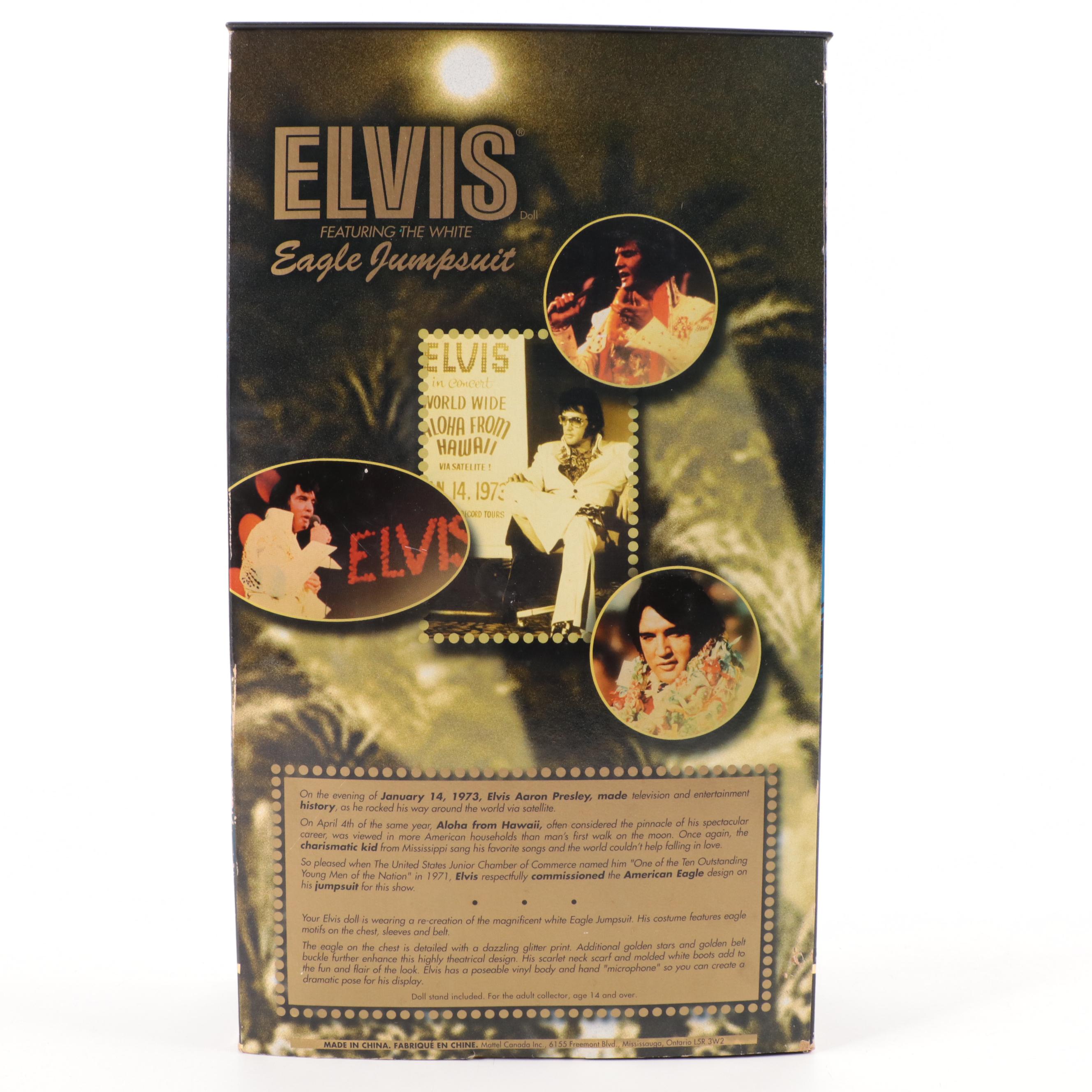 Mattel, Hasbro Collector Edition Elvis Presley Dolls Including "Eagle Jumpsuit"