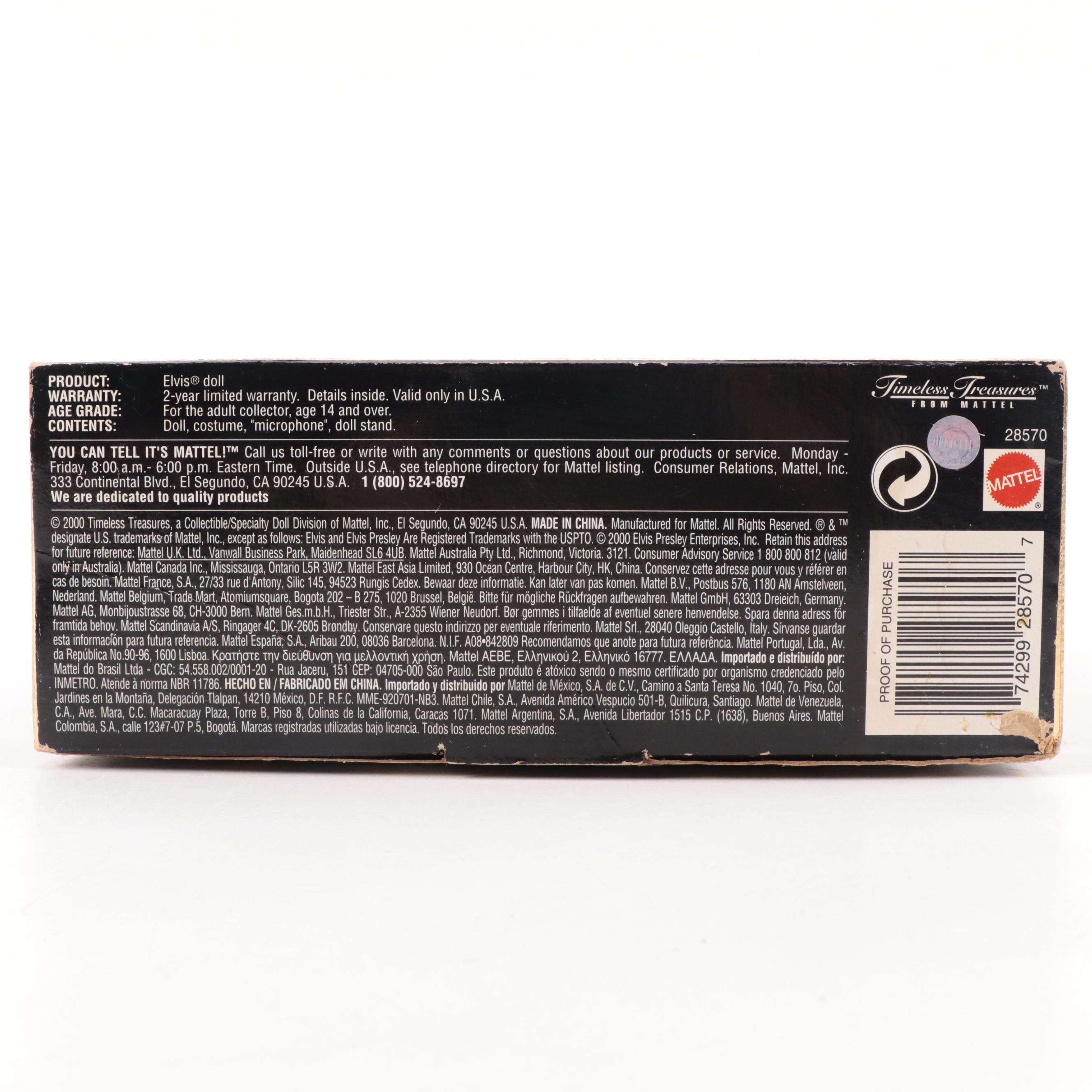 Mattel, Hasbro Collector Edition Elvis Presley Dolls Including "Eagle Jumpsuit"