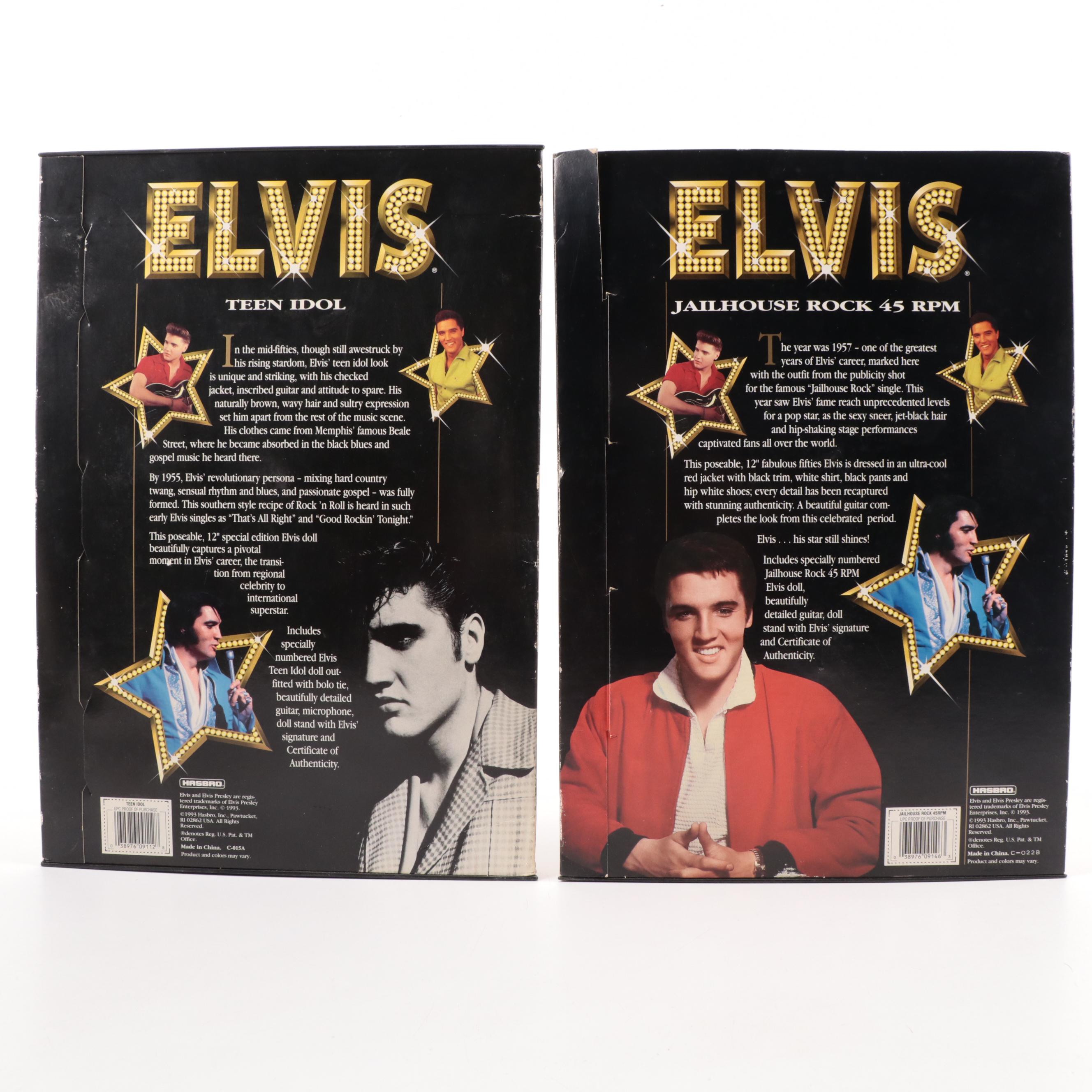 Mattel, Hasbro Collector Edition Elvis Presley Dolls Including "Eagle Jumpsuit"
