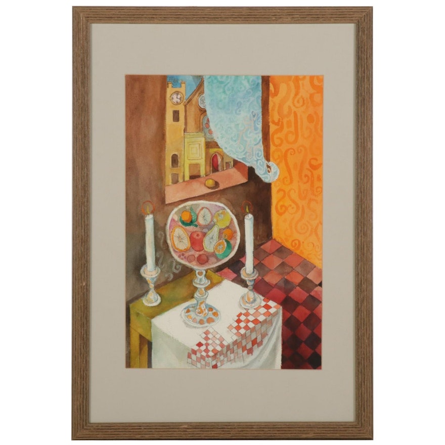 Fred Jones Still Life Watercolor Painting