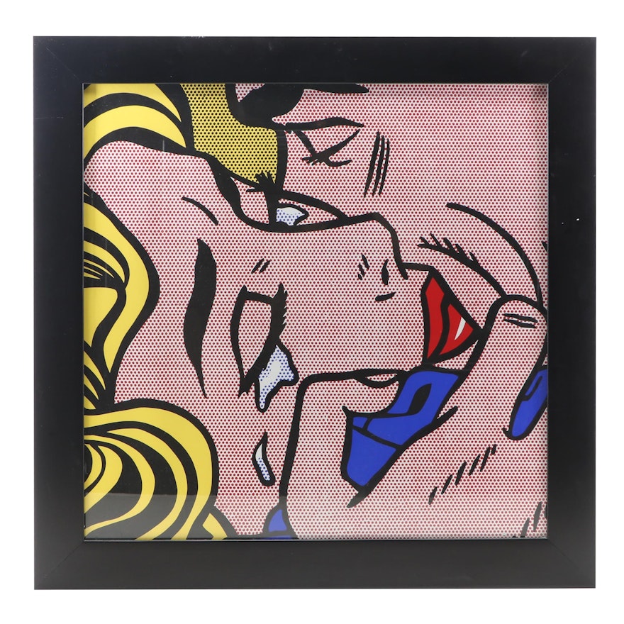 Serigraph After Roy Lichtenstein "Kiss V"