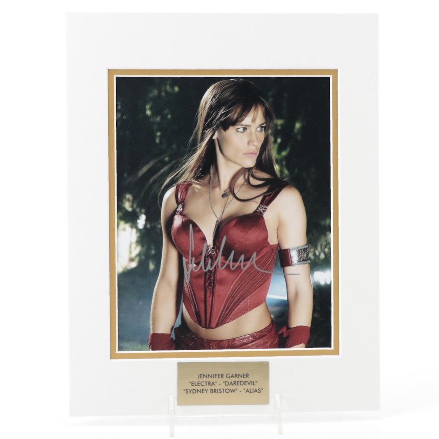 Jennifer Garner Signed "Electra-Daredevil" "Alias" Photo Print