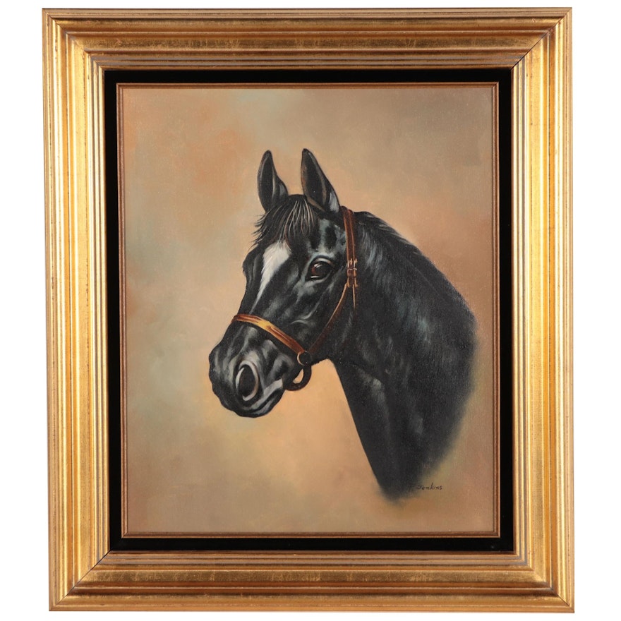 Oil Portrait of Horse, Circa 1984