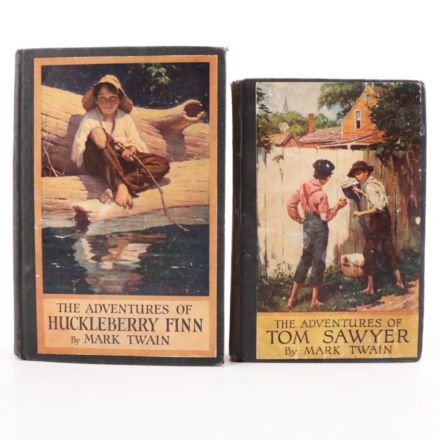 "The Adventures of Huckleberry Finn" and "Tom Sawyer" by Mark Twain