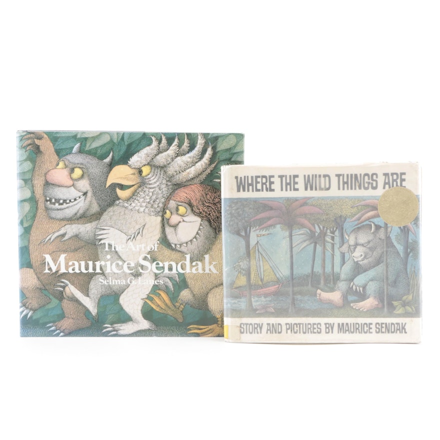 "Where the Wild Things Are" by Maurice Sendak and "The Art of Maurice Sendak"