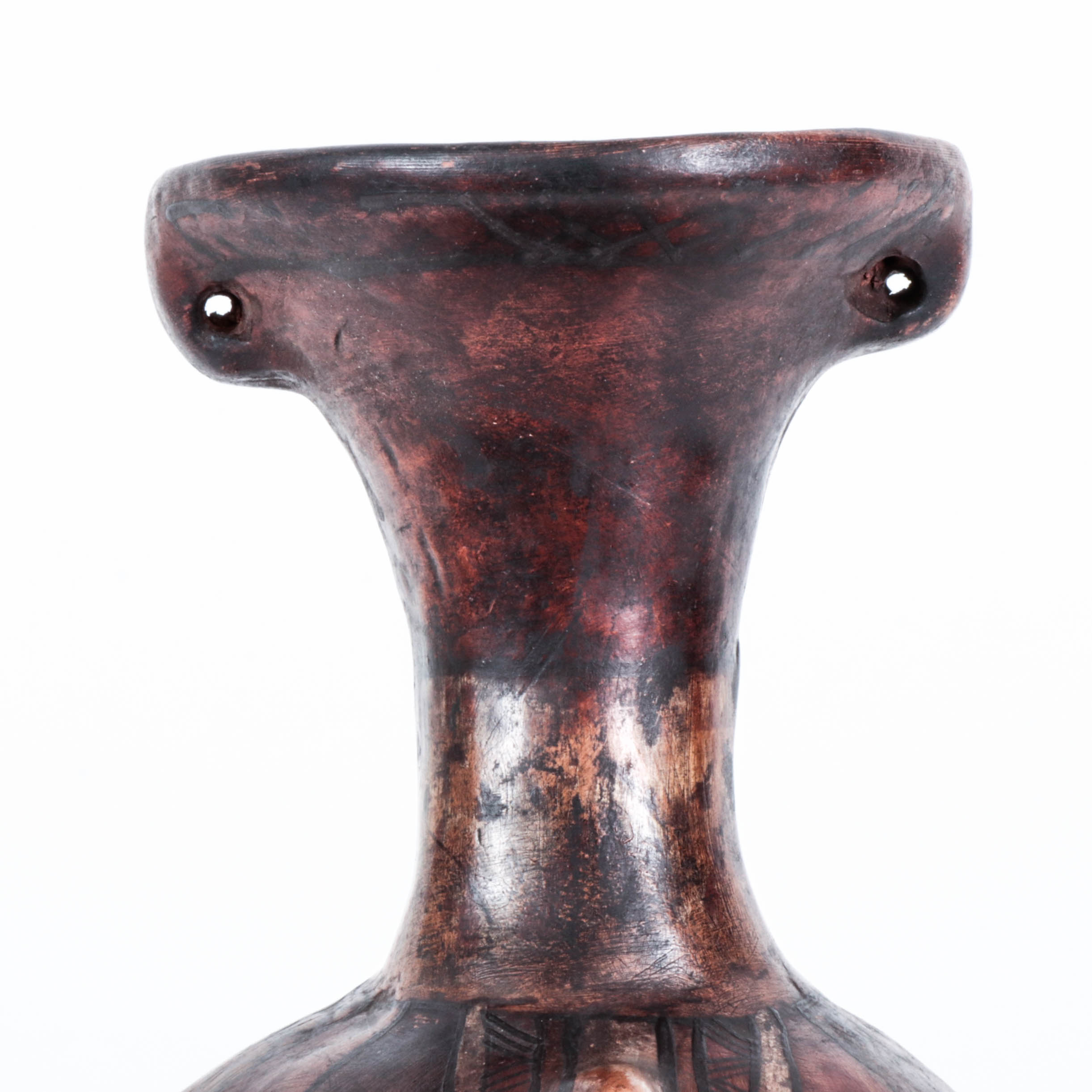 Incan Pigmented Clay Urpu, circa 1400-1500