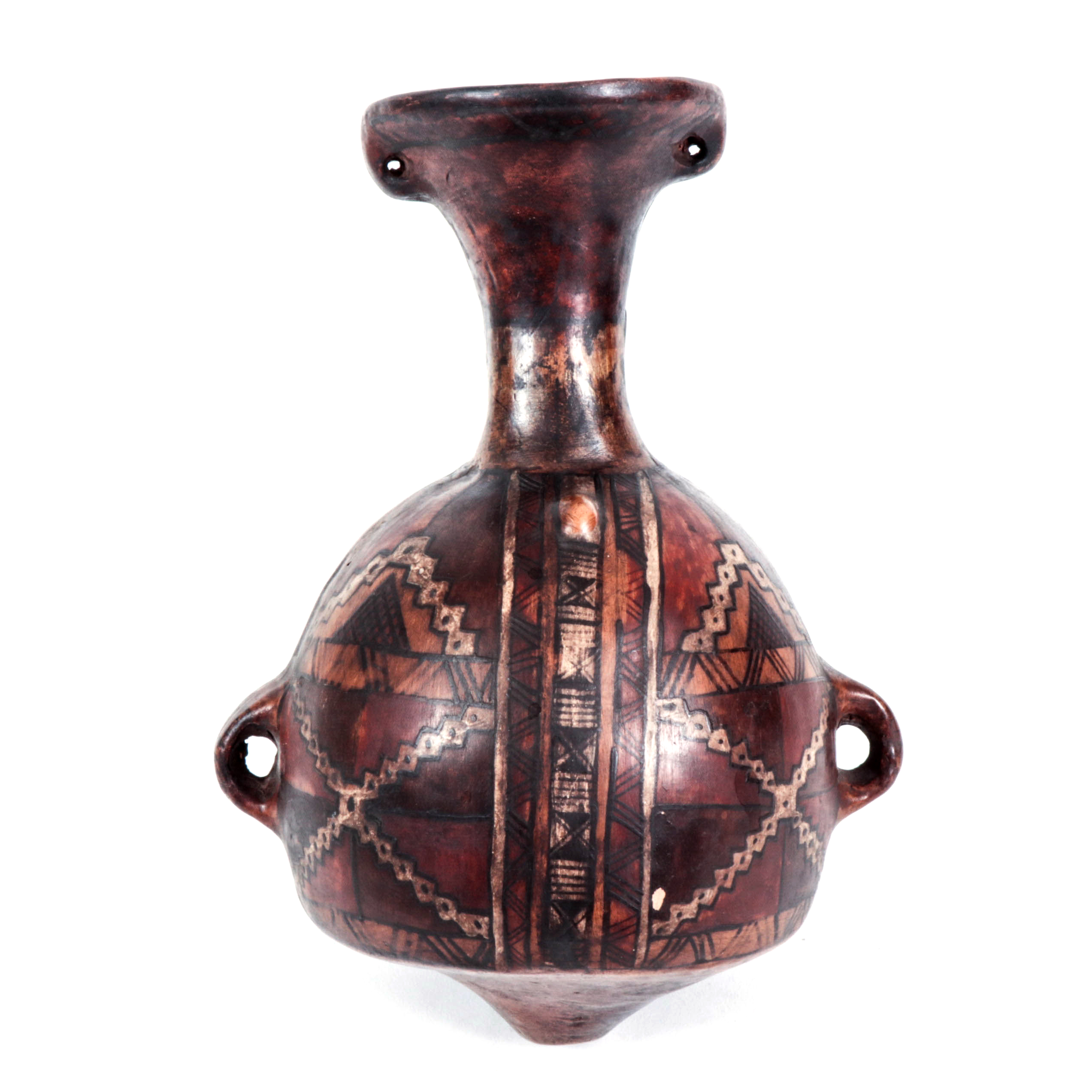 Incan Pigmented Clay Urpu, circa 1400-1500