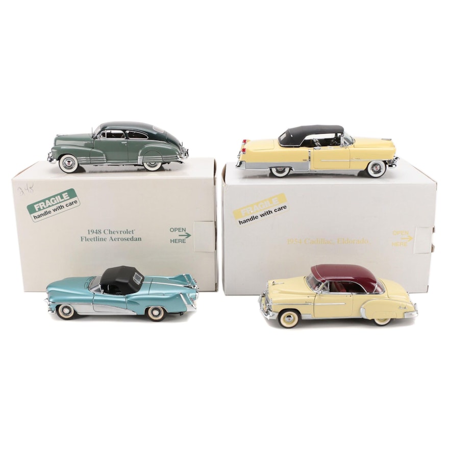 Danbury Mint, Franklin Mint Chevrolet, LeSabre, Cadillac Diecast Model Cars