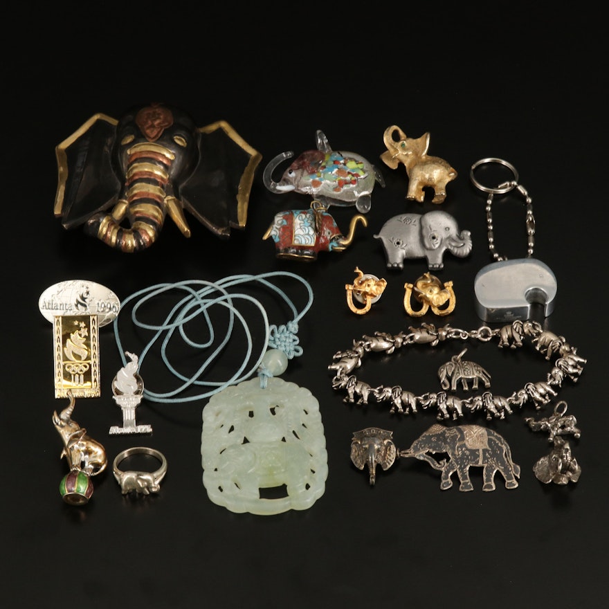 Elephant Collection Featured with Balfour Olympic Pins and Sterling