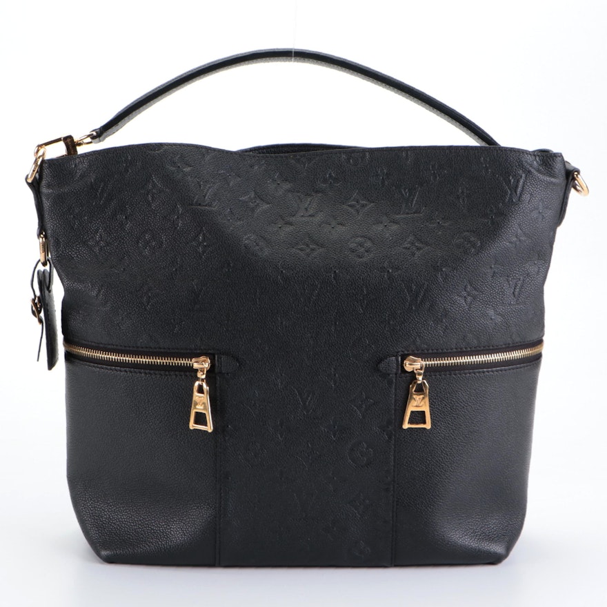 Louis Vuitton Melie in Black Empreinte Leather