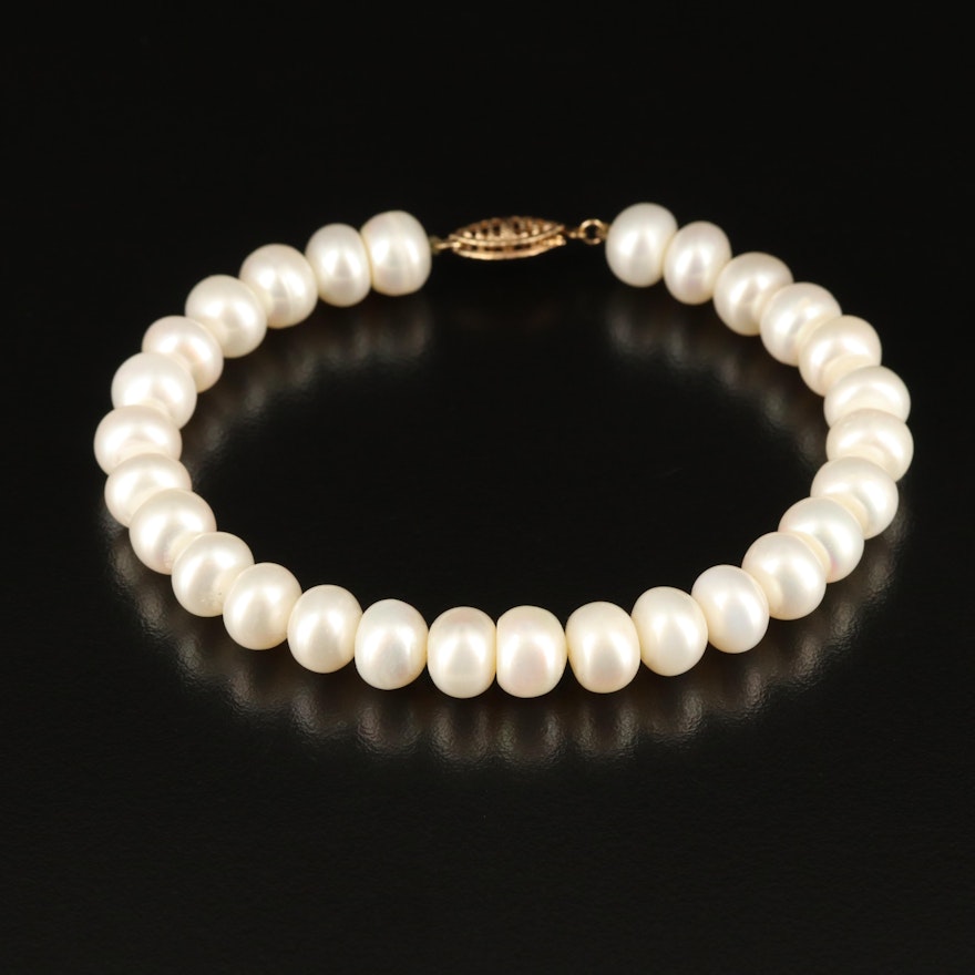 14K Pearl Bracelet