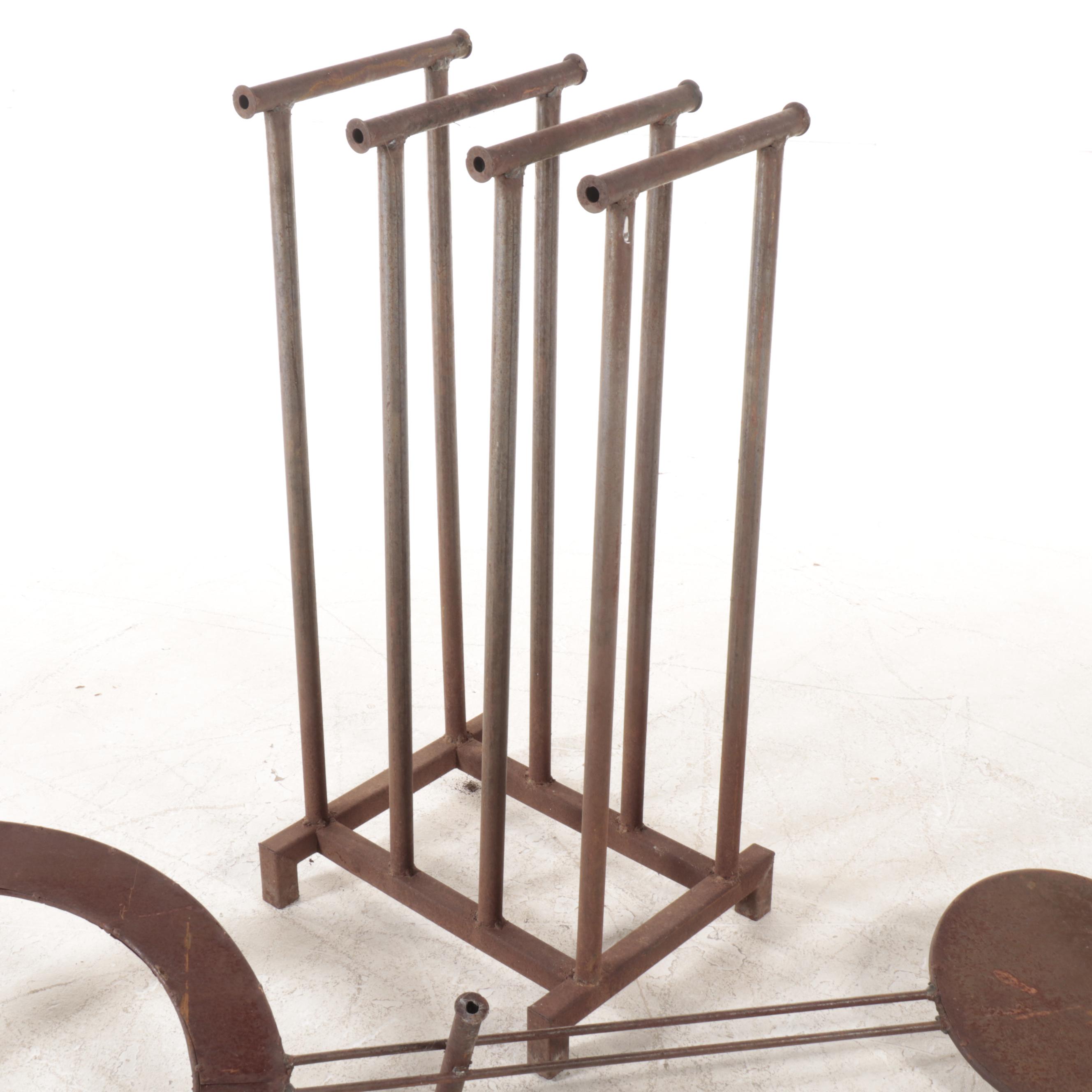 Metal Kinetic Pendulum Yard Sculpture, Mid to Late 20th Century