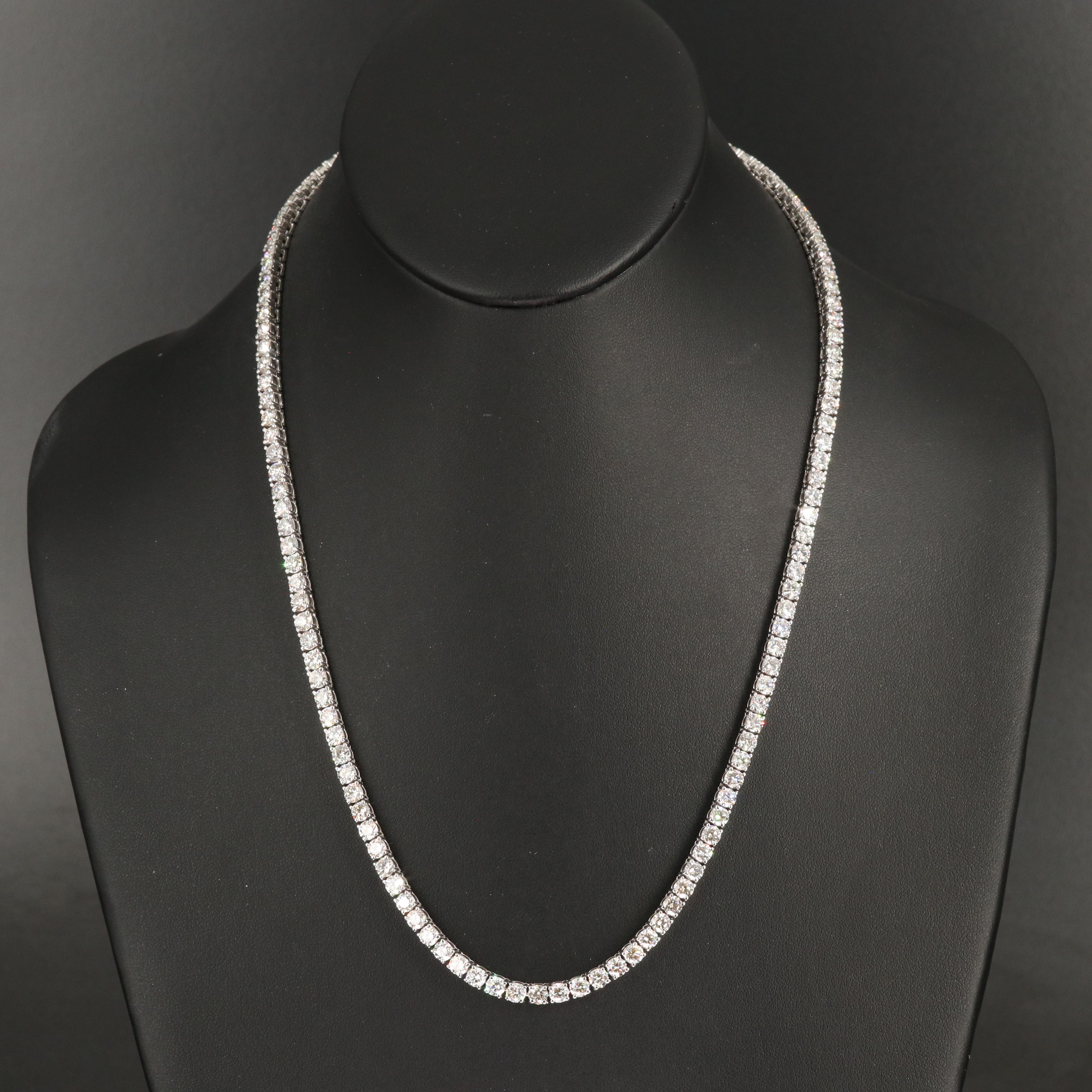 14K 24.64 CTW Diamond Line Necklace