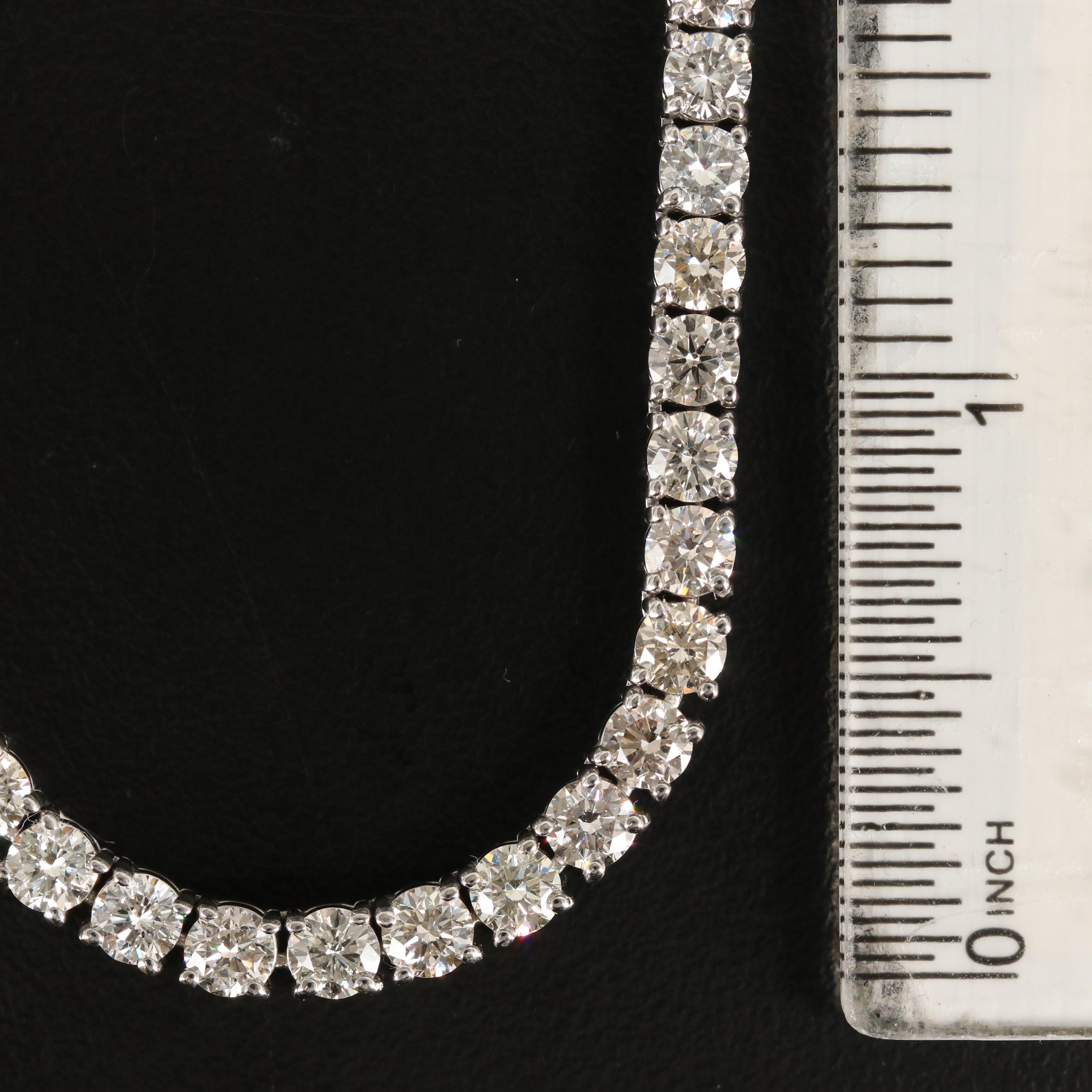 14K 24.64 CTW Diamond Line Necklace