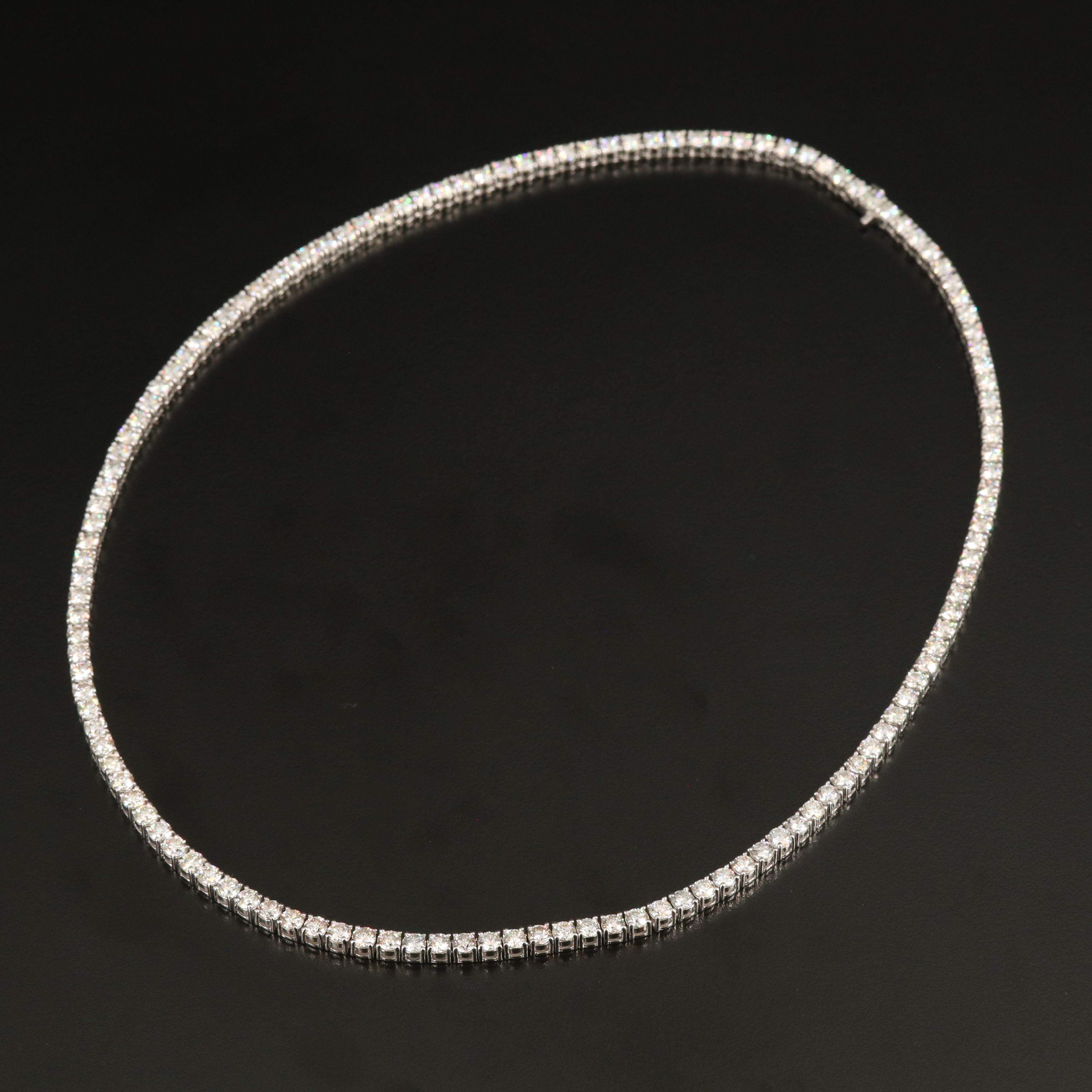 14K 24.64 CTW Diamond Line Necklace