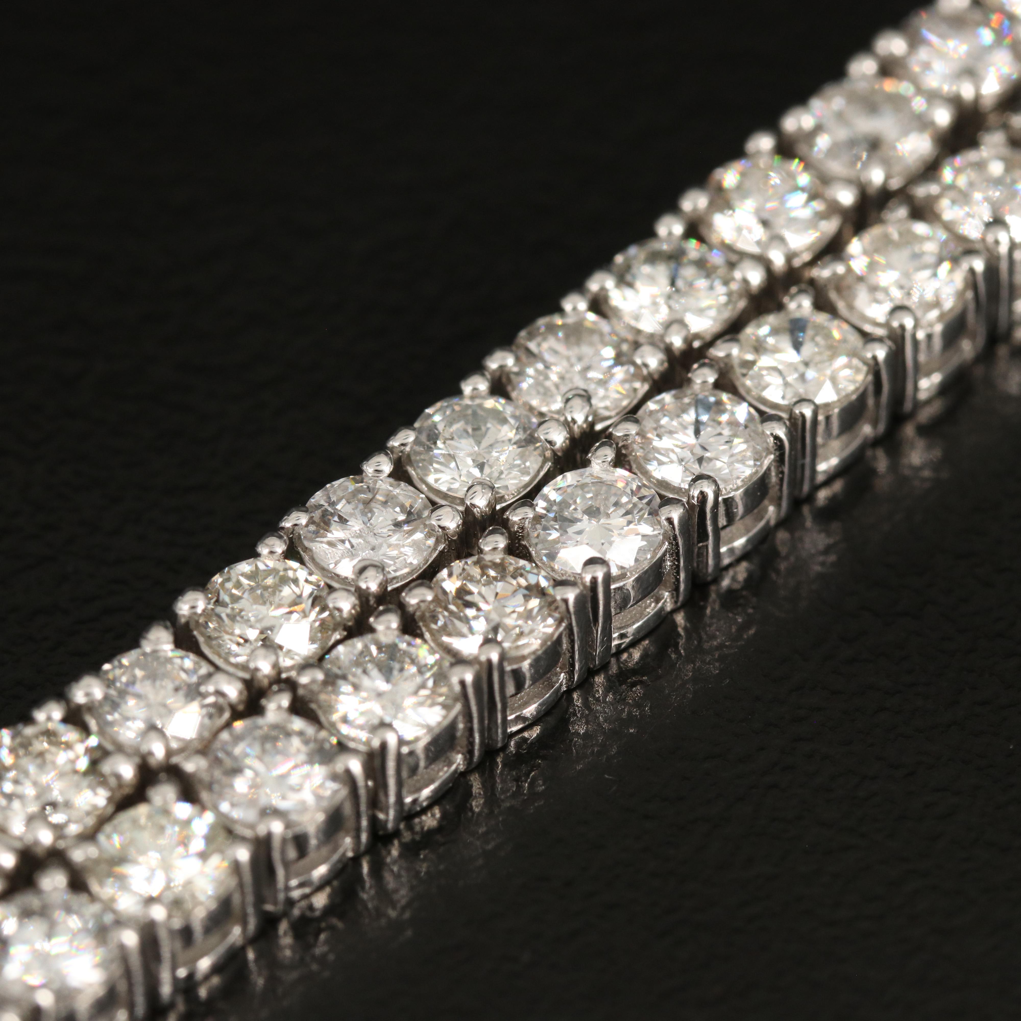 14K 24.64 CTW Diamond Line Necklace