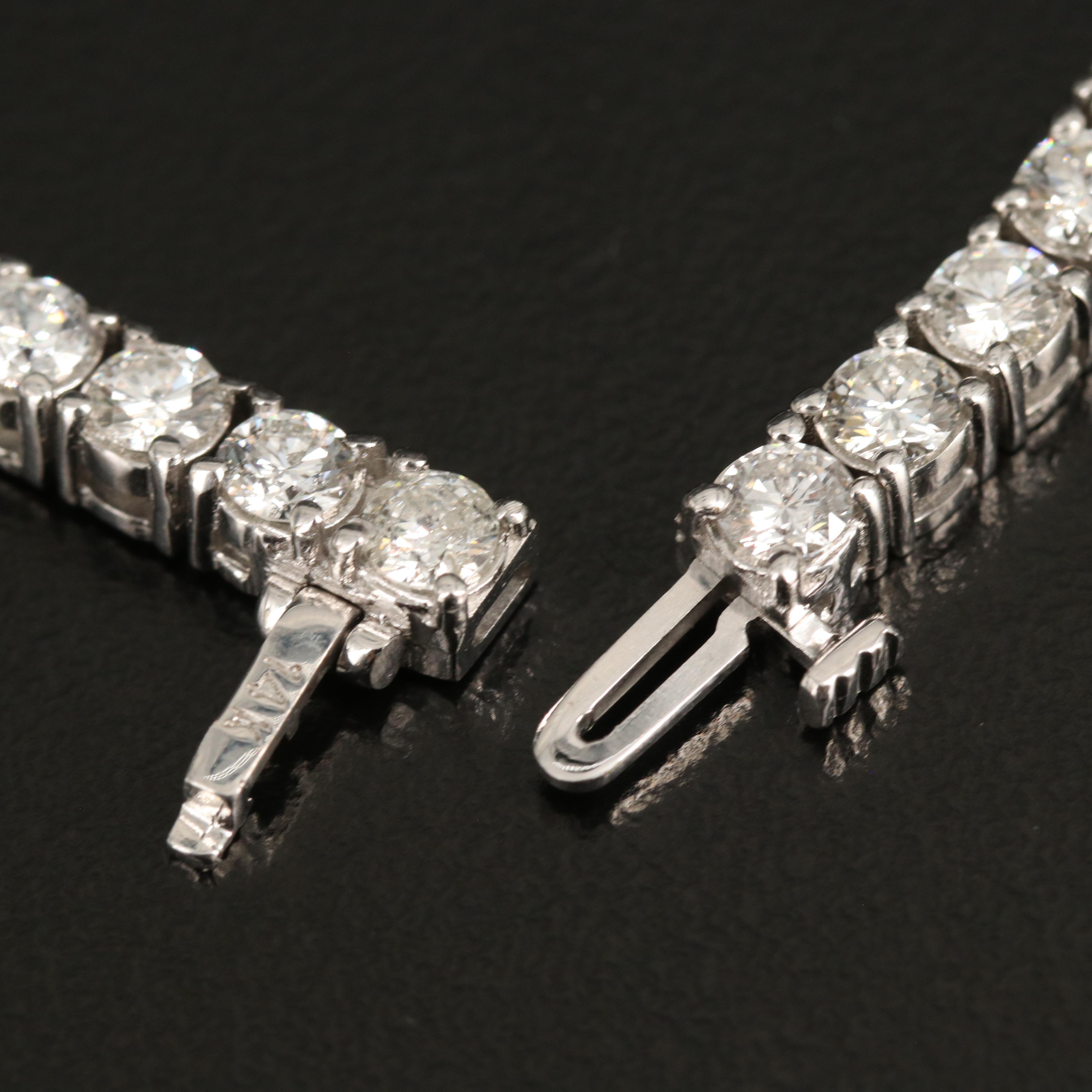 14K 24.64 CTW Diamond Line Necklace