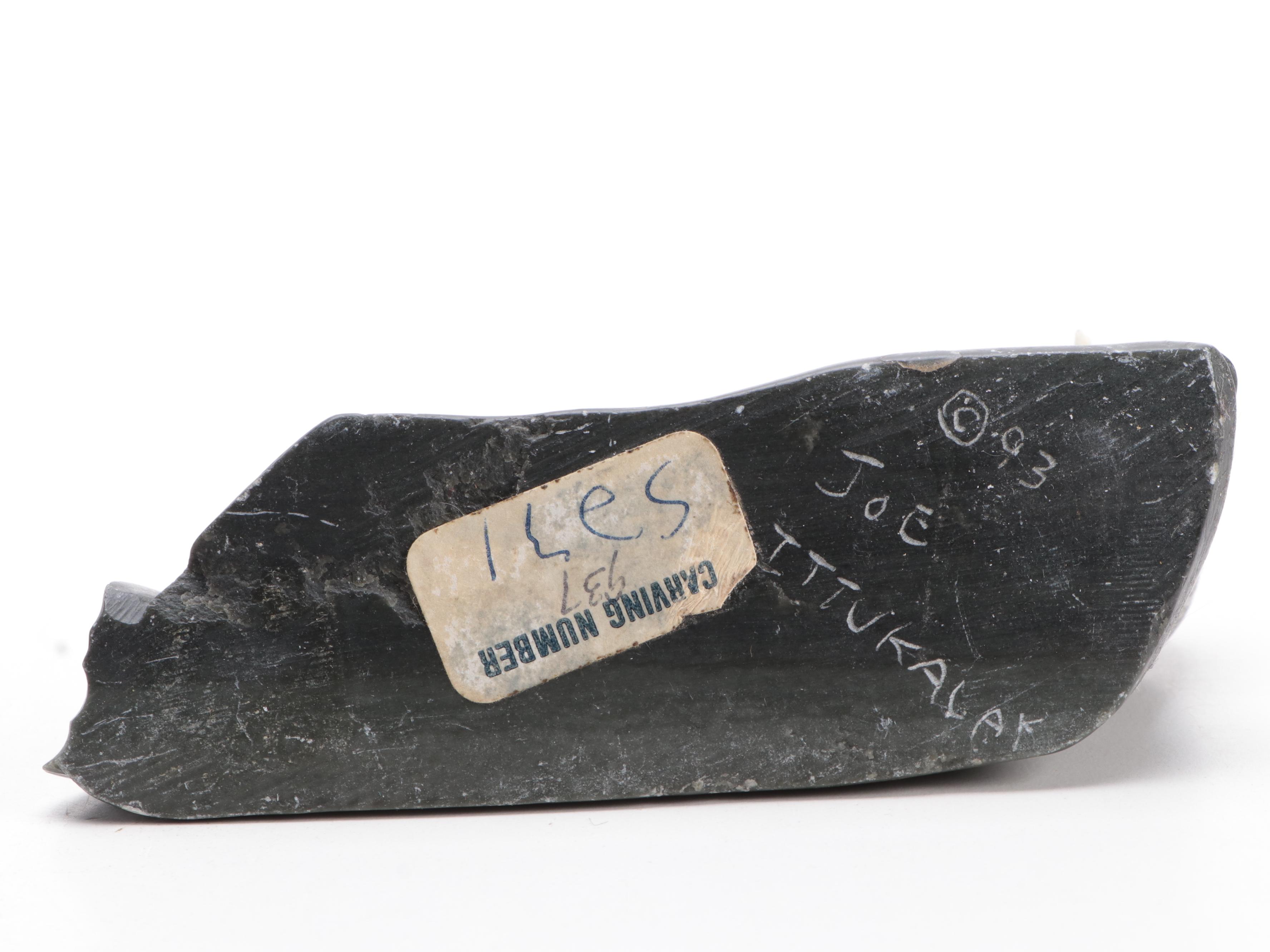 Inuit Carved Soapstone Animals with Other Carved Stone Figurines