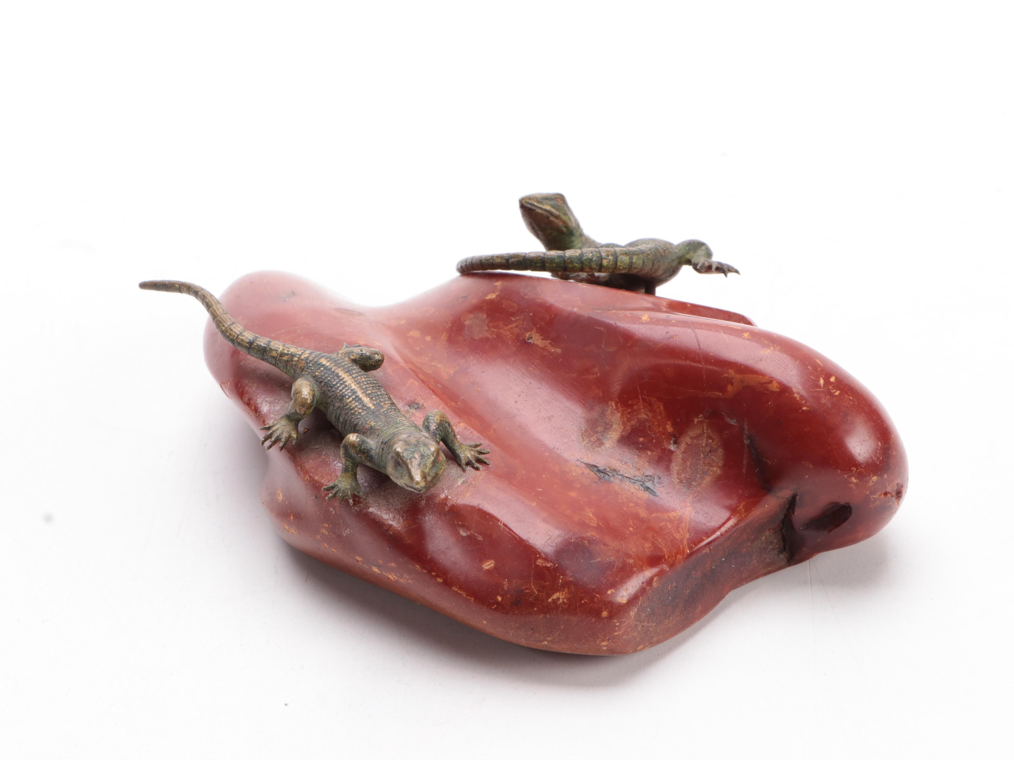 Inuit Carved Soapstone Animals with Other Carved Stone Figurines