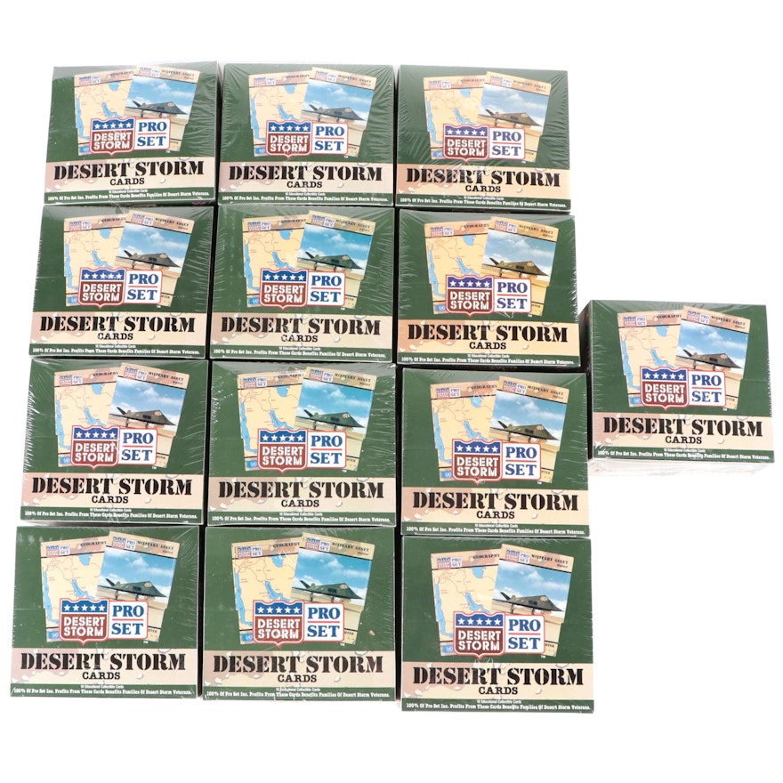 Pro Set Unopened "Desert Storm" Boxes of Trading Cards