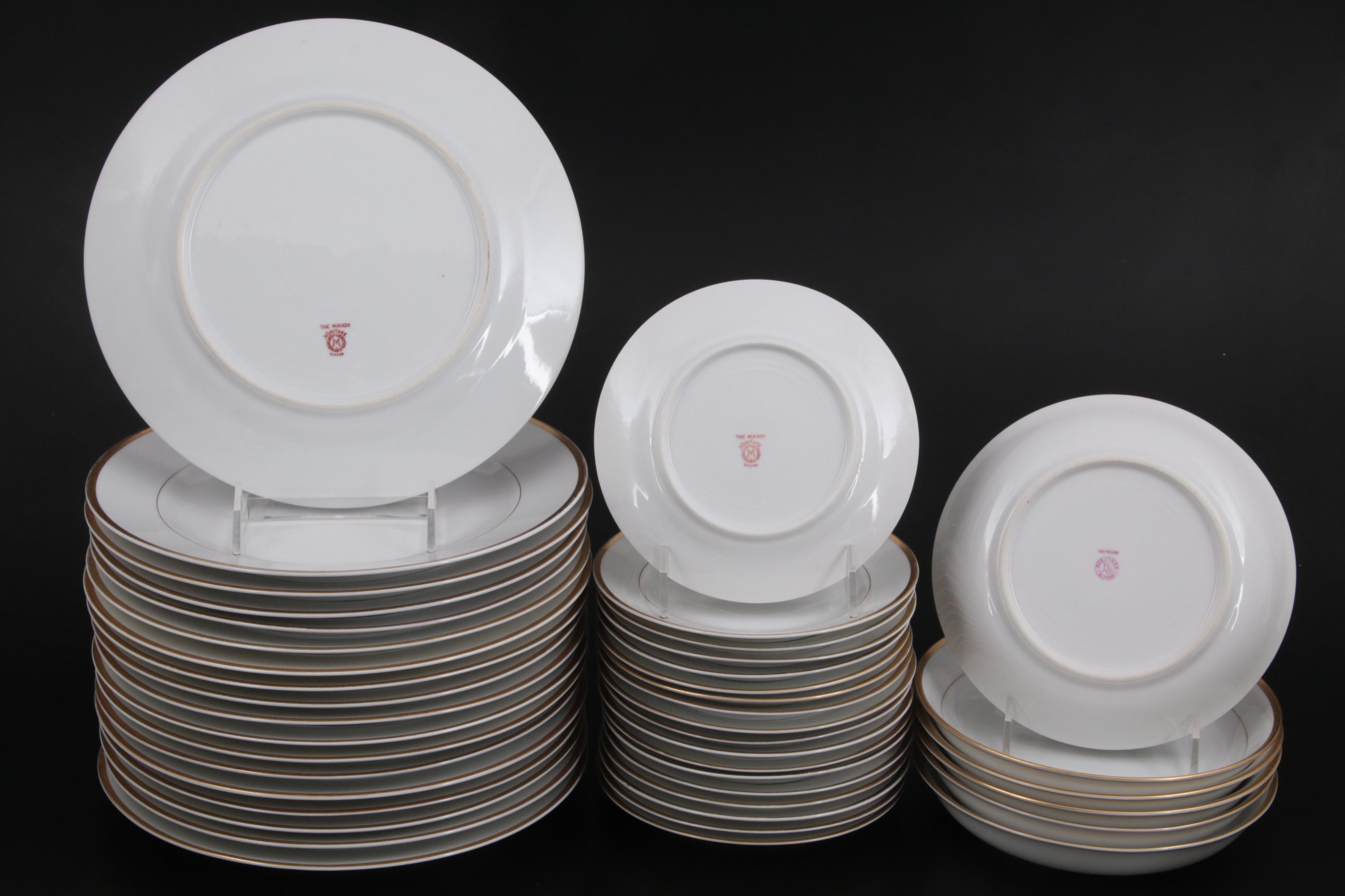 Noritake "The Mikado" Porcelain Dinnerware and Other Serving Dishes