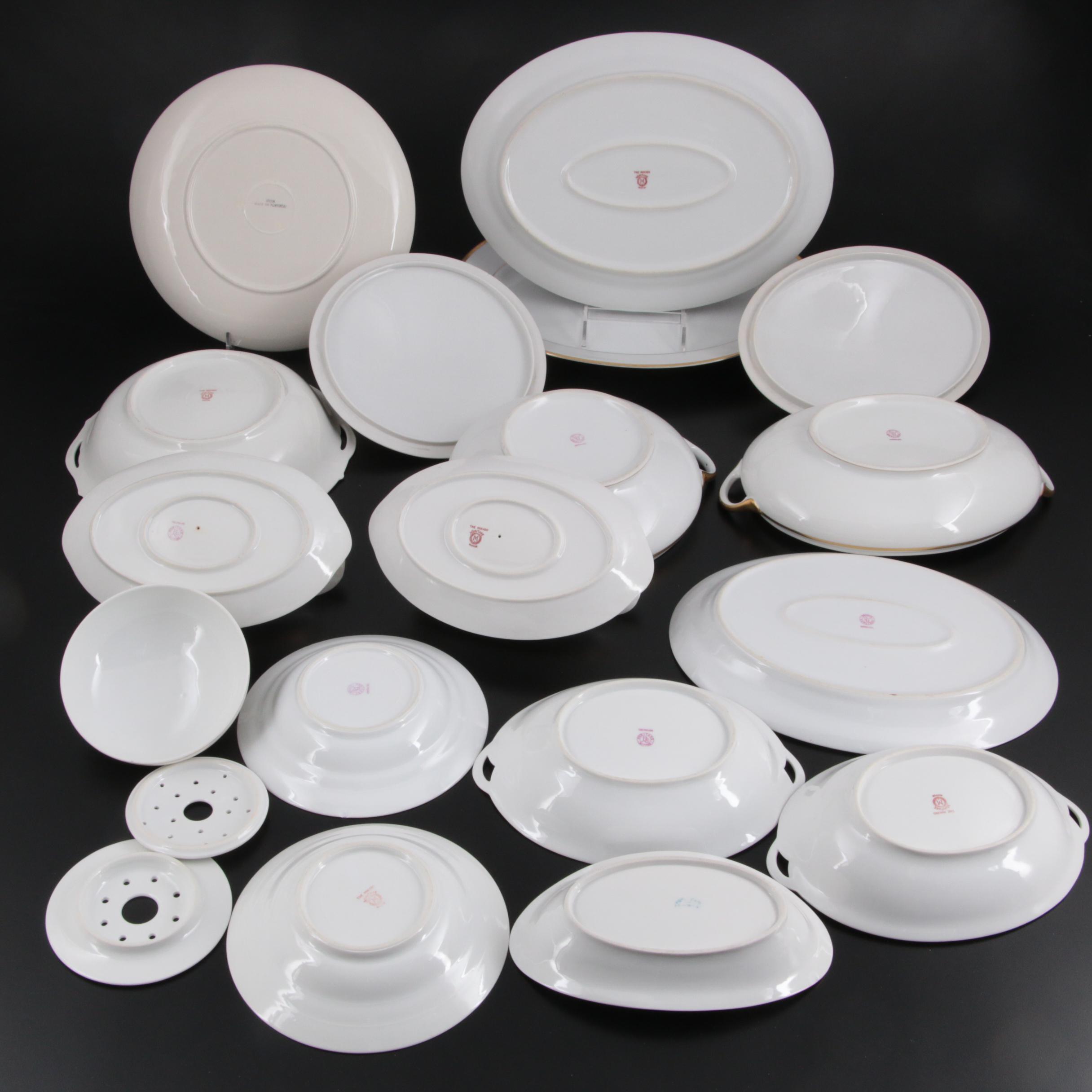 Noritake "The Mikado" Porcelain Dinnerware and Other Serving Dishes