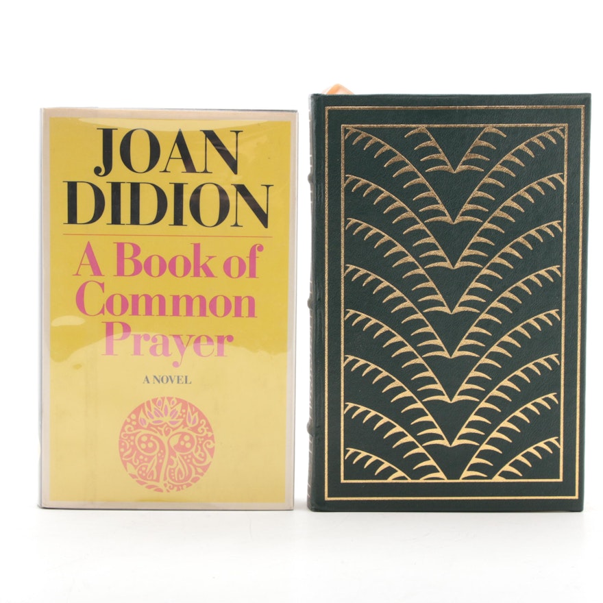 Signed "A Book of Common Prayer" and "The Last Thing He Wanted" by Joan Didion