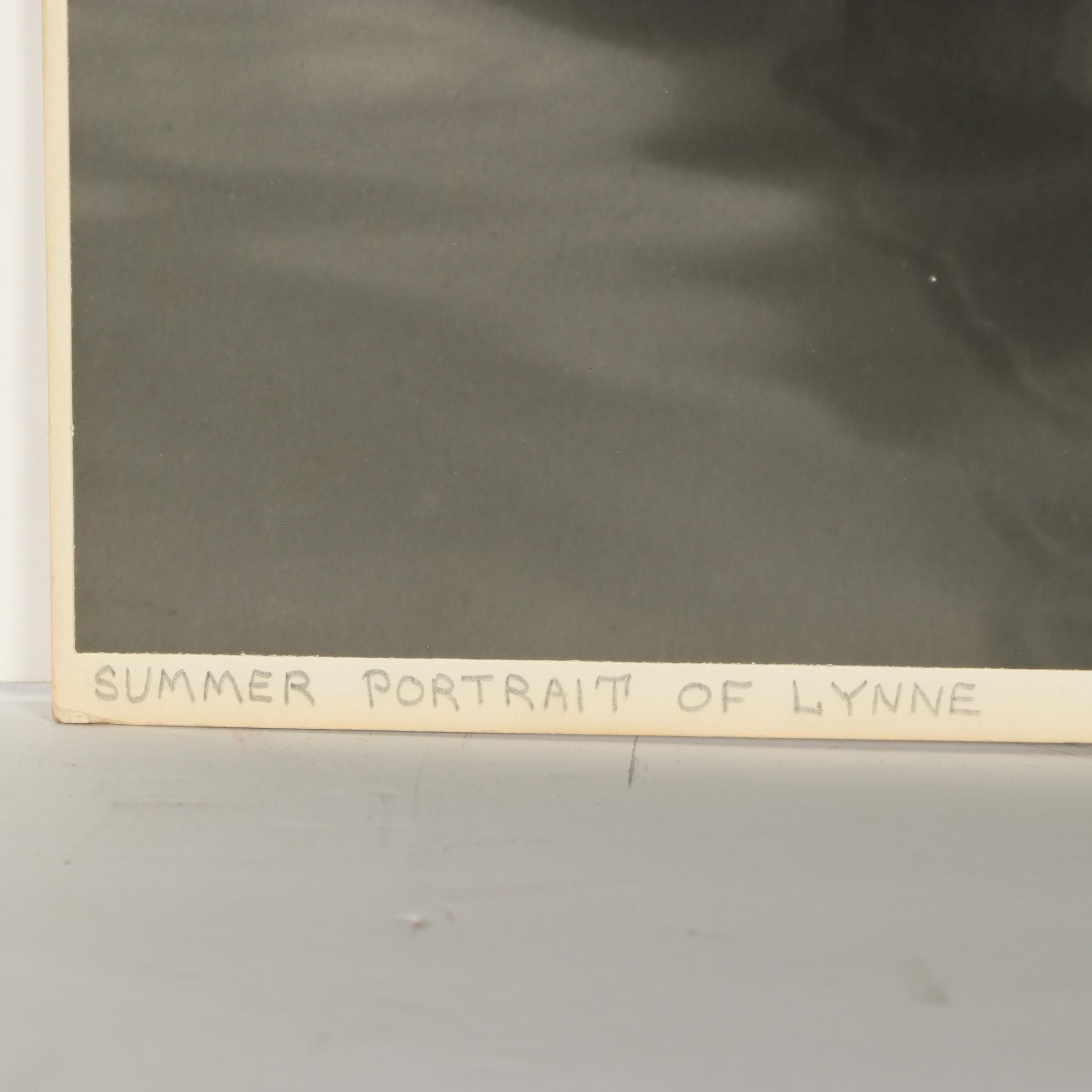 Grant Haist Silver Print Photograph "Summer Portrait of Lynne"