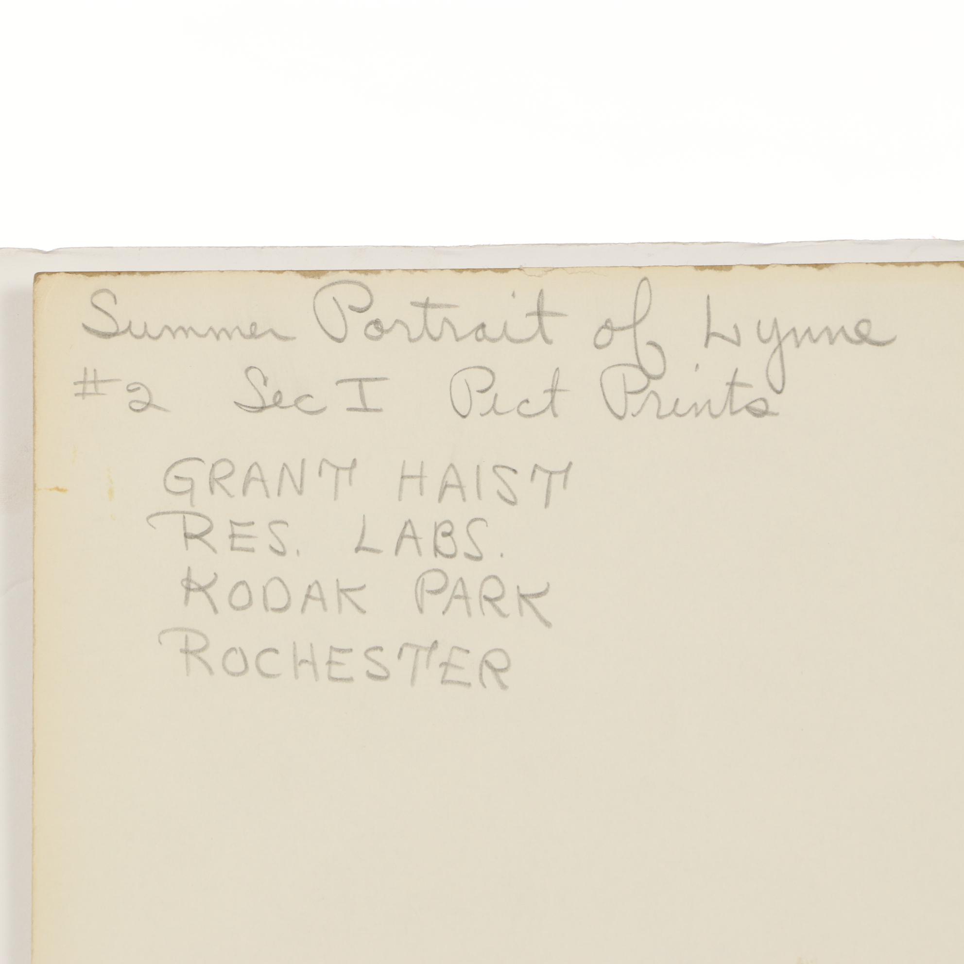 Grant Haist Silver Print Photograph "Summer Portrait of Lynne"