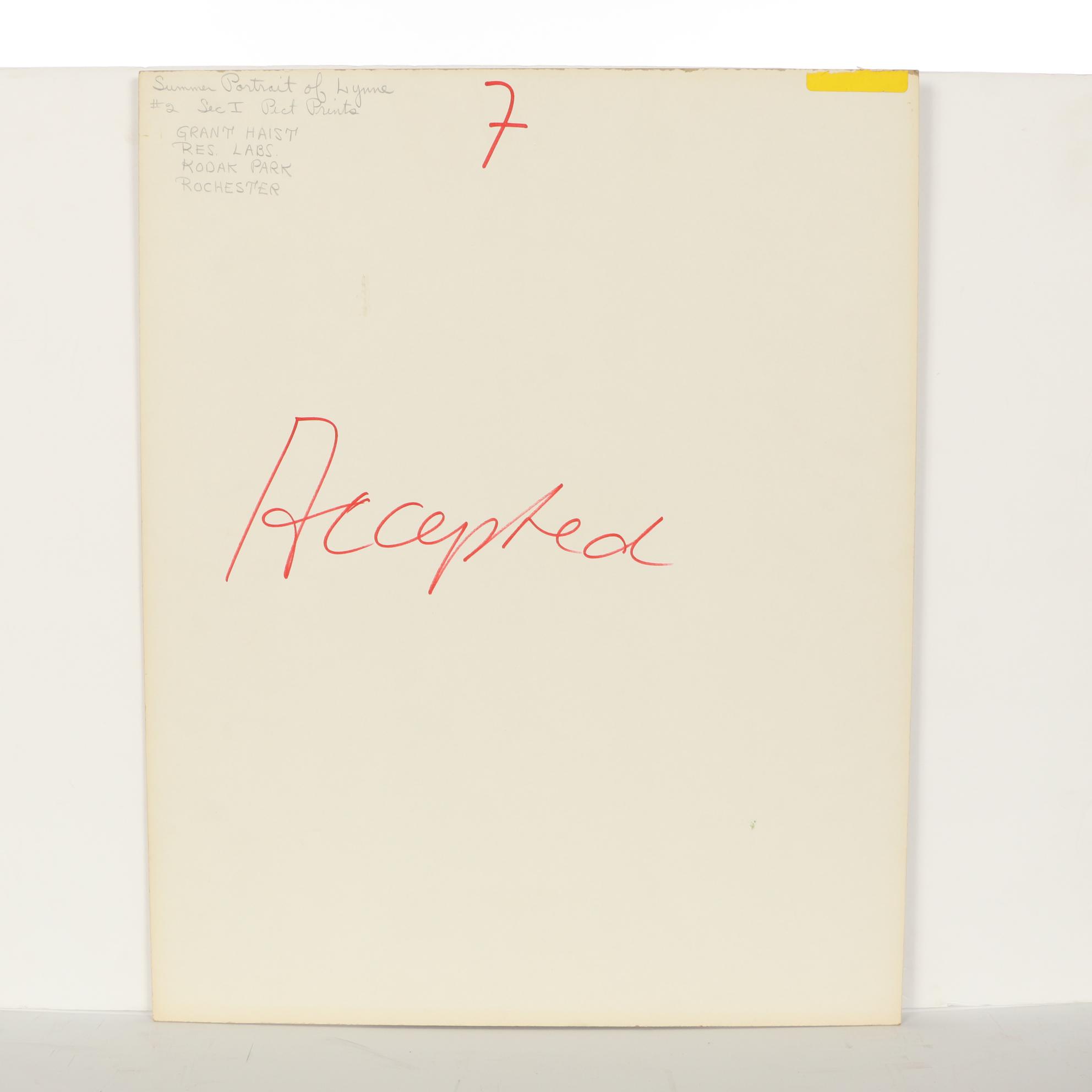 Grant Haist Silver Print Photograph "Summer Portrait of Lynne"