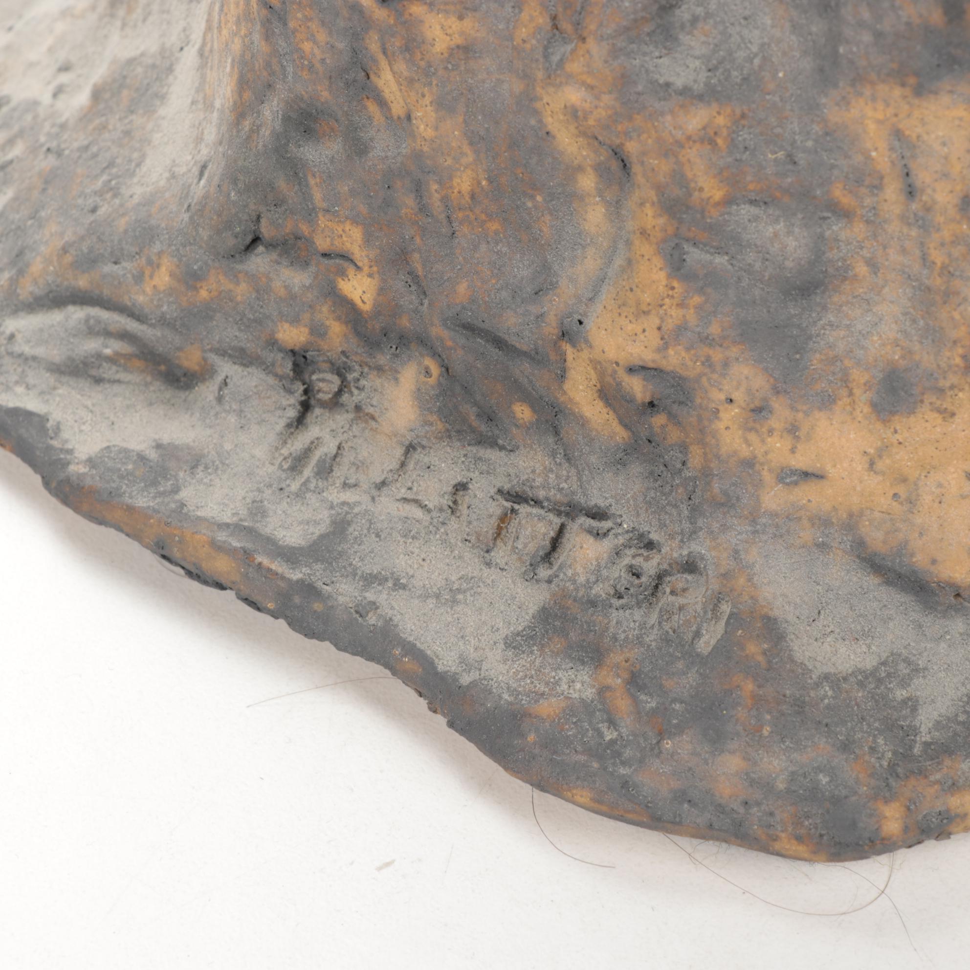 Patricia Pillitteri Ceramic Sculpture of Seated Female Nude