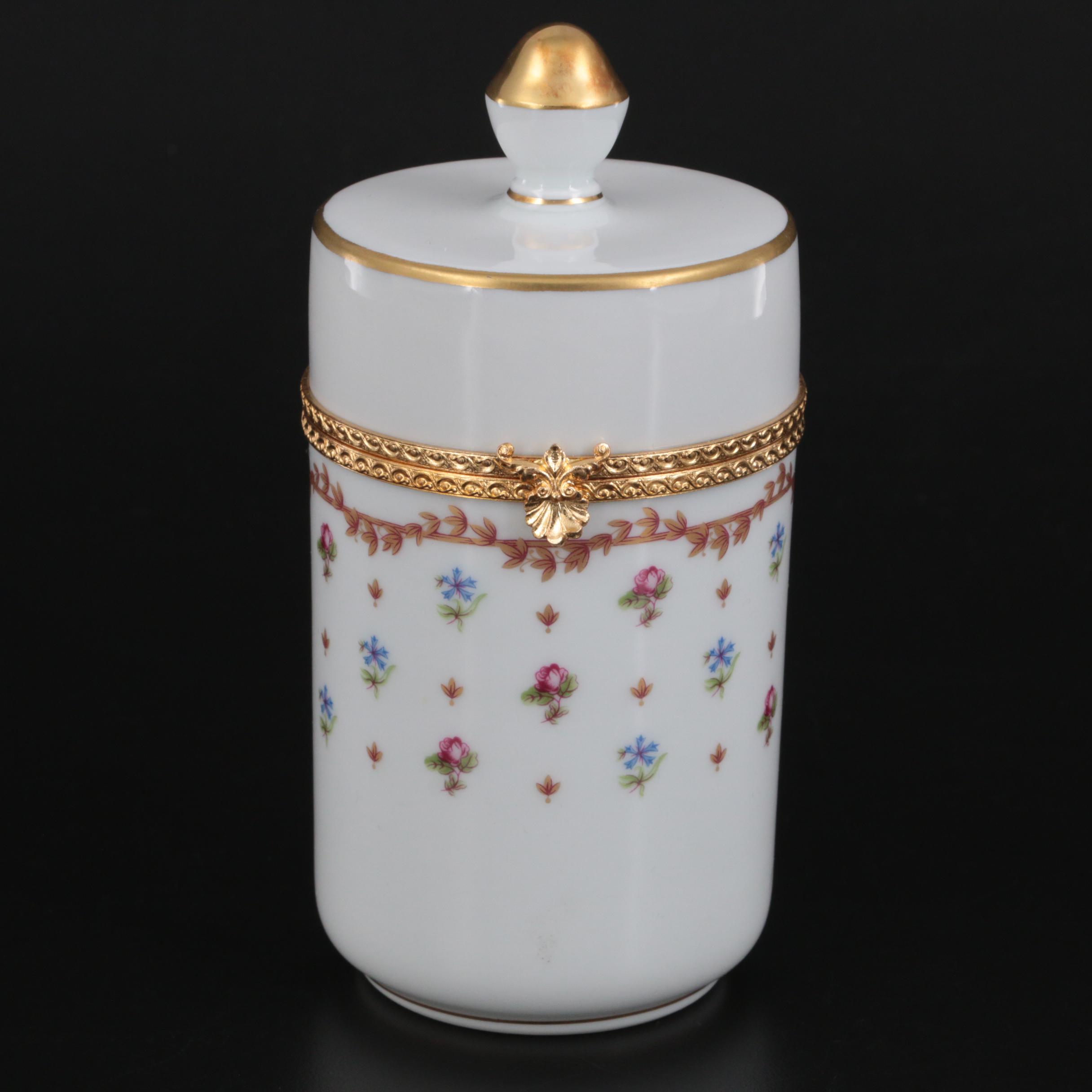 Haviland France "Vieux Sèvres" Porcelain Dresser Box