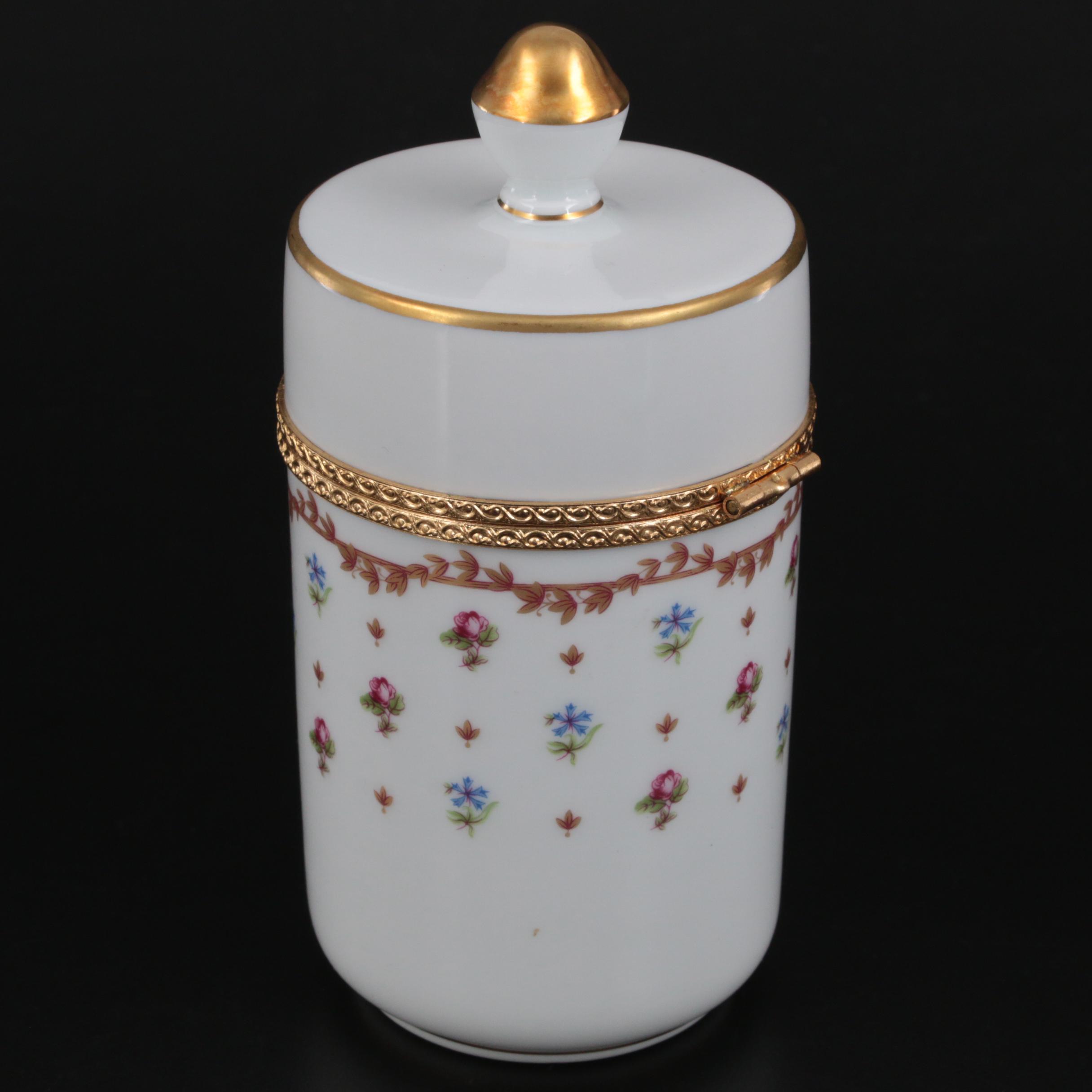 Haviland France "Vieux Sèvres" Porcelain Dresser Box