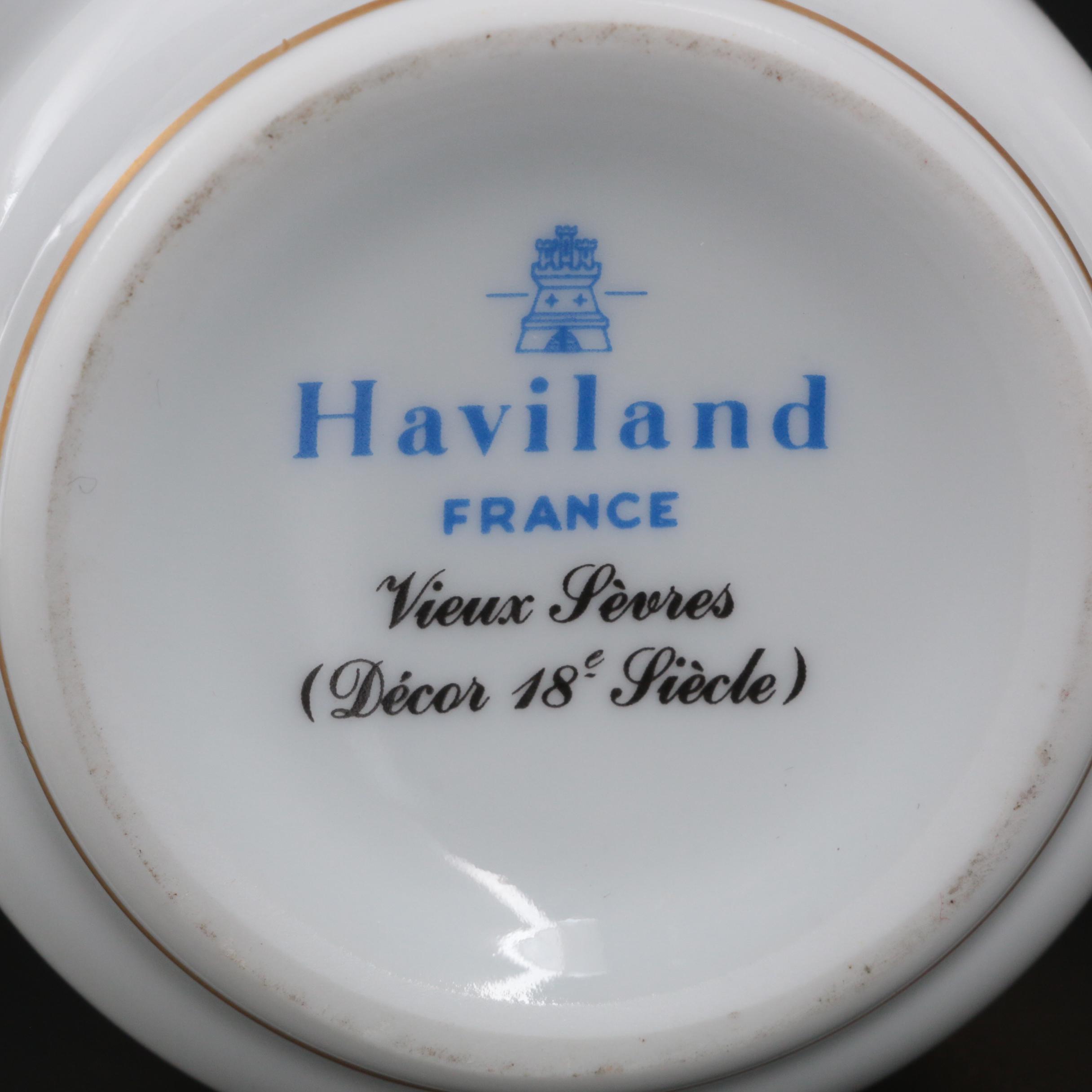Haviland France "Vieux Sèvres" Porcelain Dresser Box