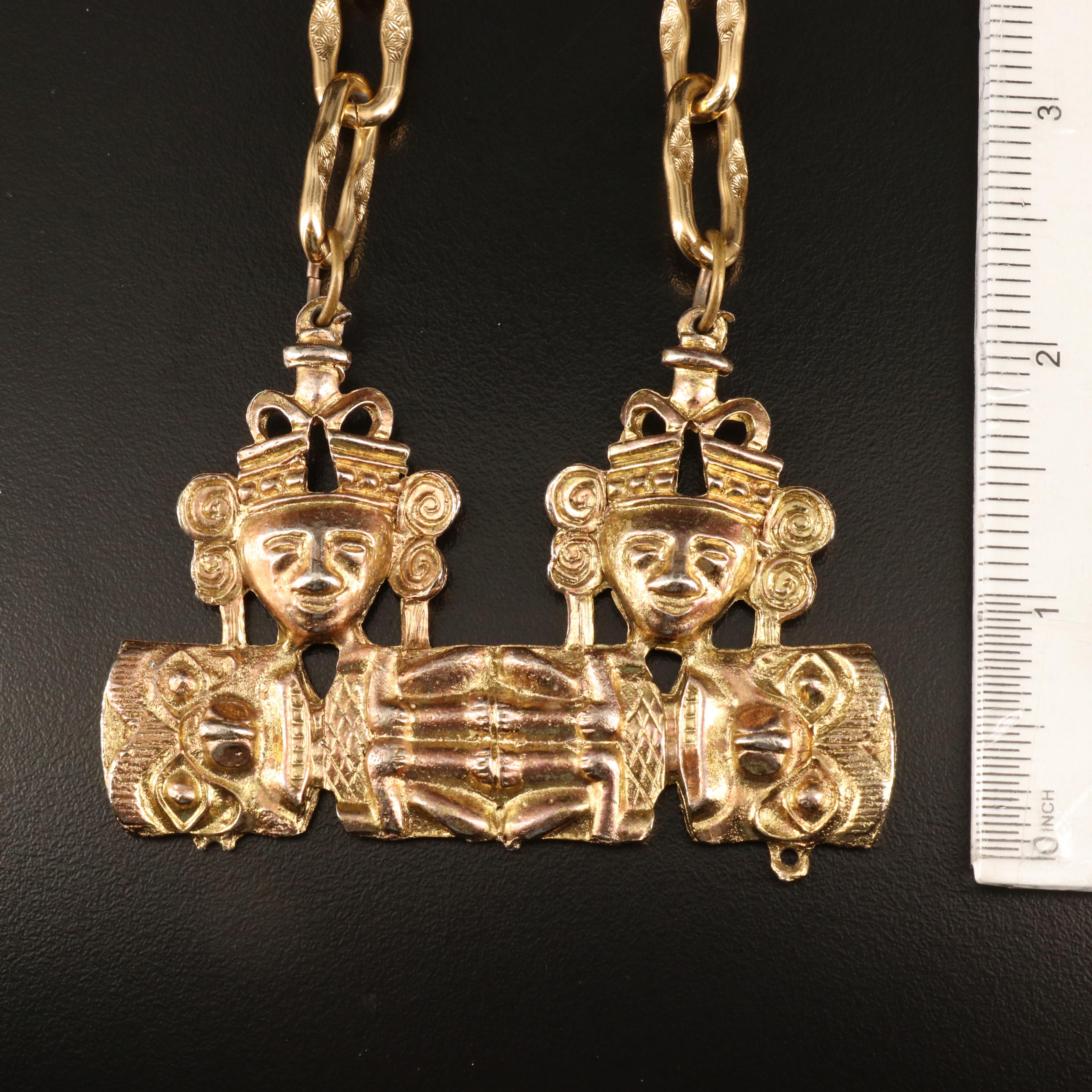 Cannetille Sautoir and Necklaces with Freeform Ring