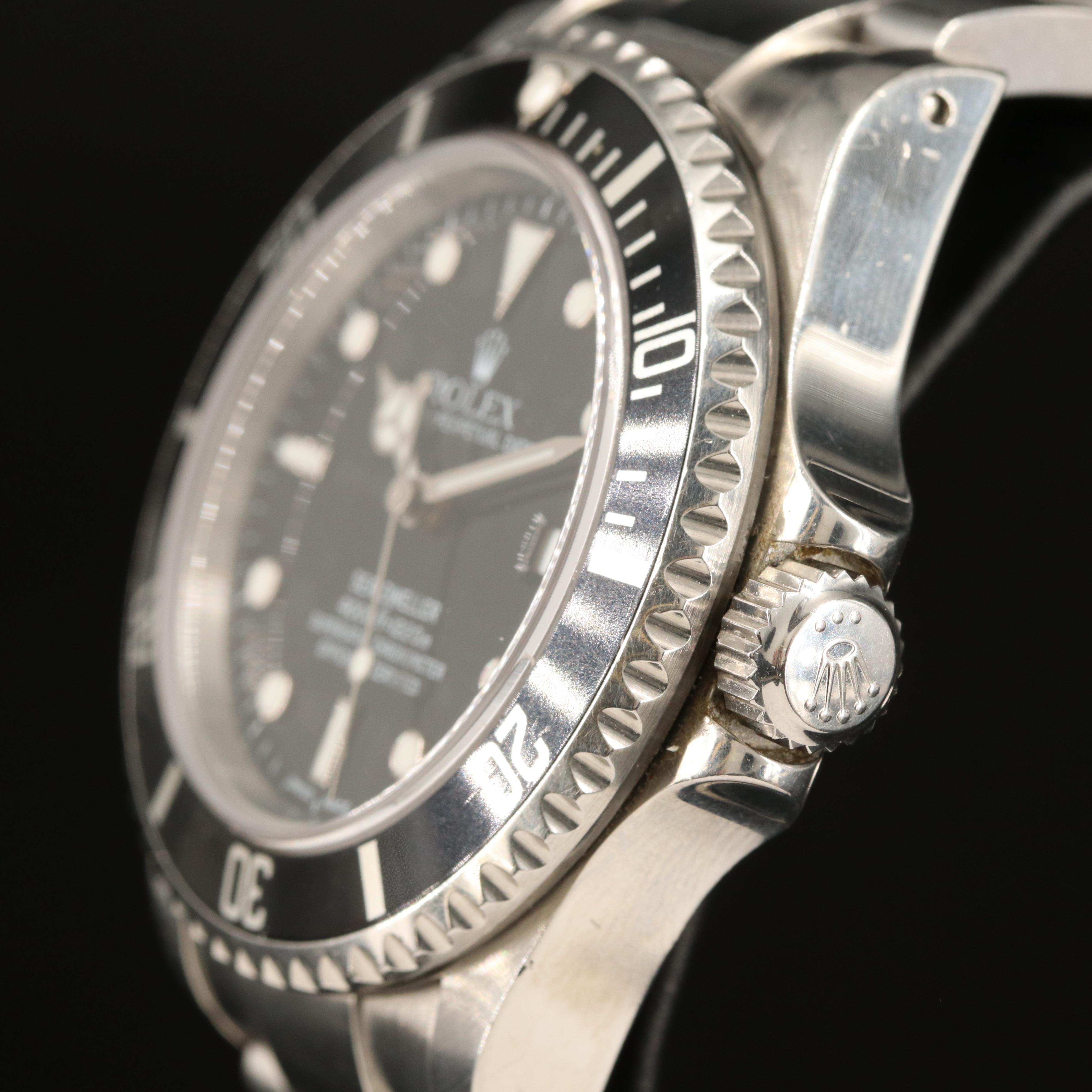 1999 Rolex Sea-Dweller Stainless Steel Watch with Box and Papers