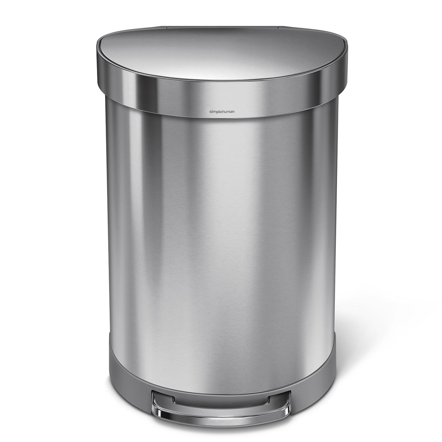 Simplehuman 16 Gallon Stainless Steel Step Trash Can