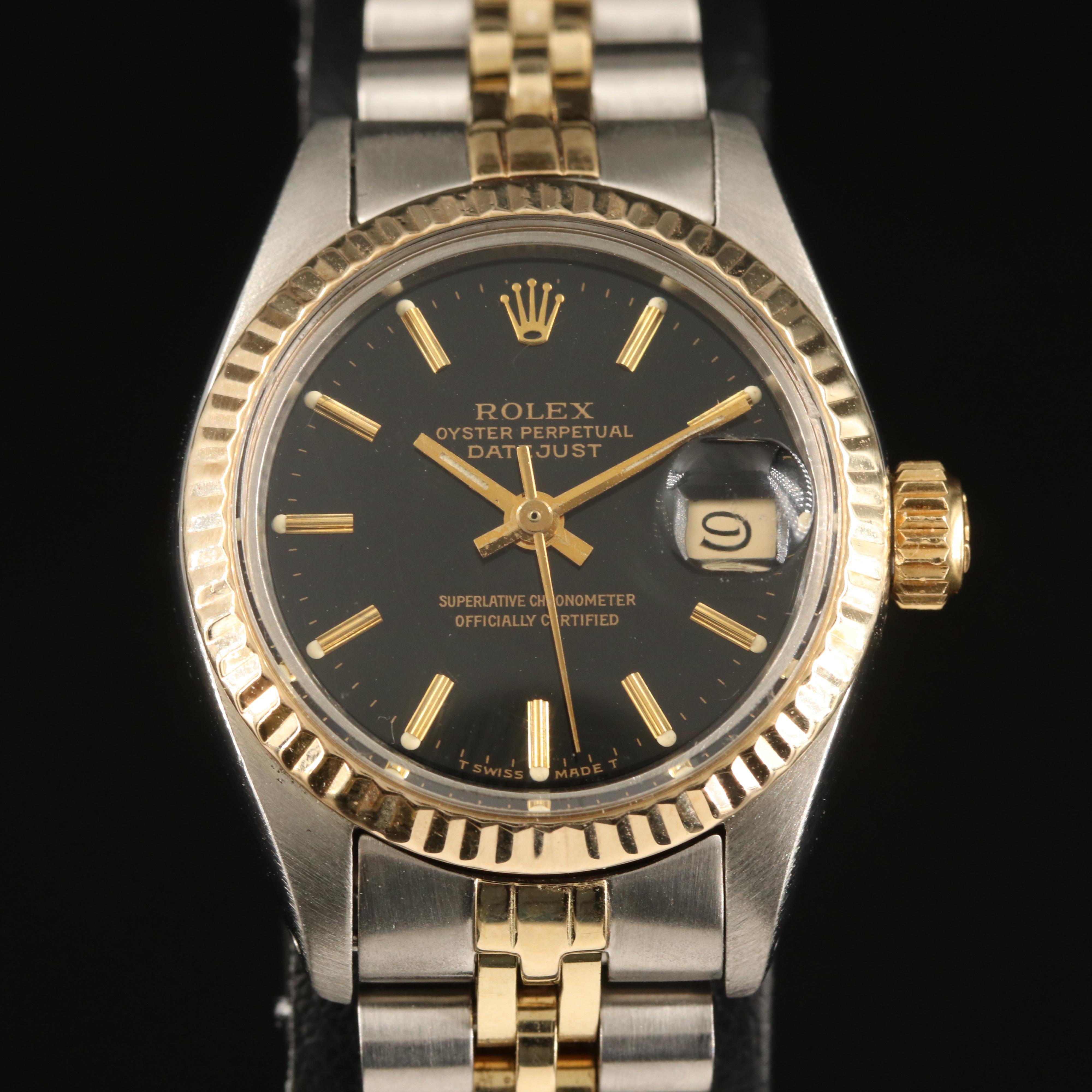 1980 Rolex Datejust 18K and Stainless Steel Watch