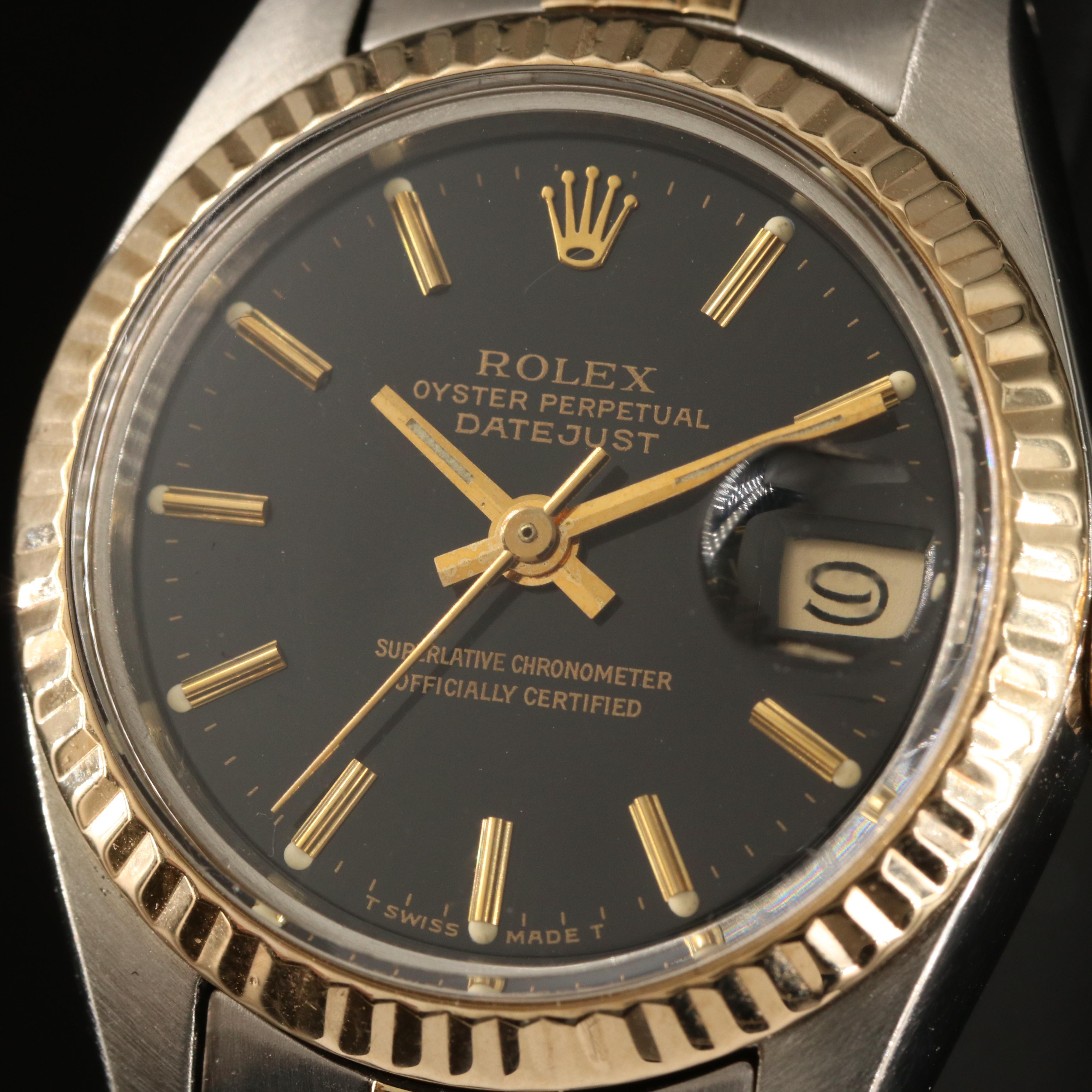 1980 Rolex Datejust 18K and Stainless Steel Watch