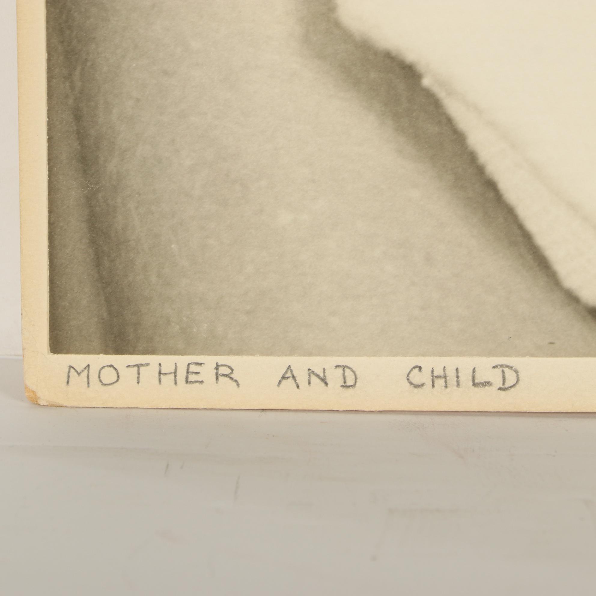 Grant Haist Silver Print Photograph "Mother and Child," Circa 1958