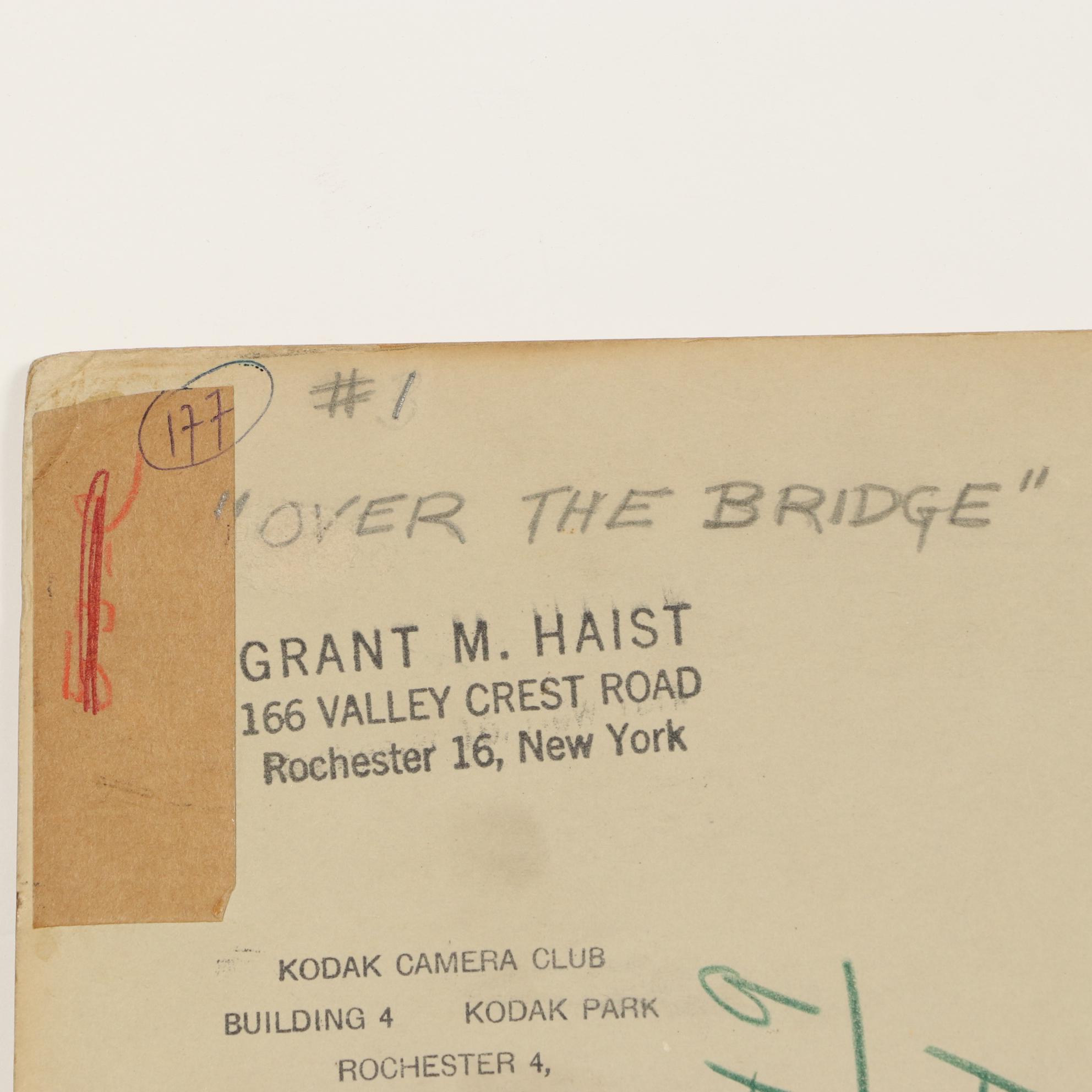 Grant Haist Silver Print Photograph "Over the Bridge"