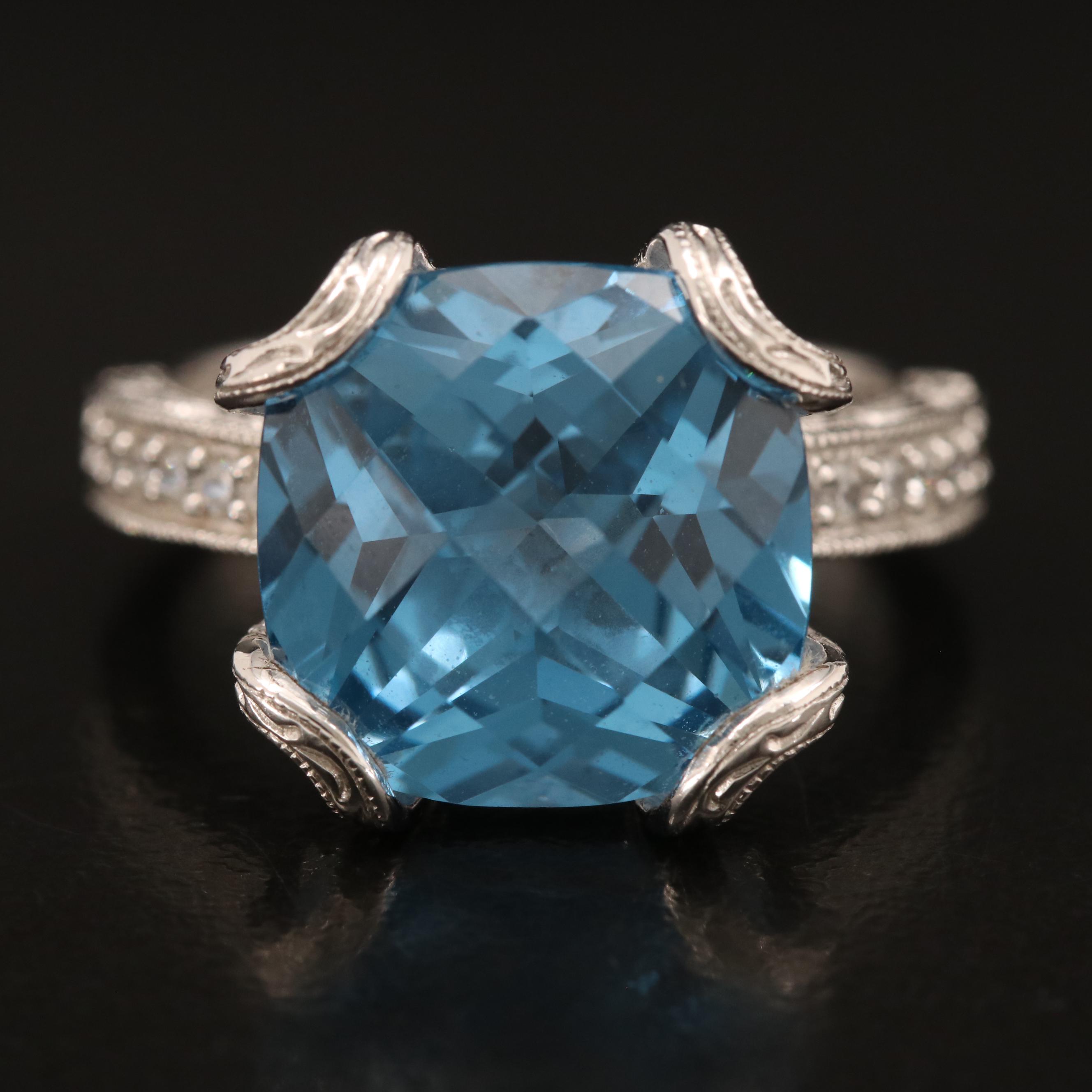 Tacori Swiss Blue and Cubic Zirconia Ring