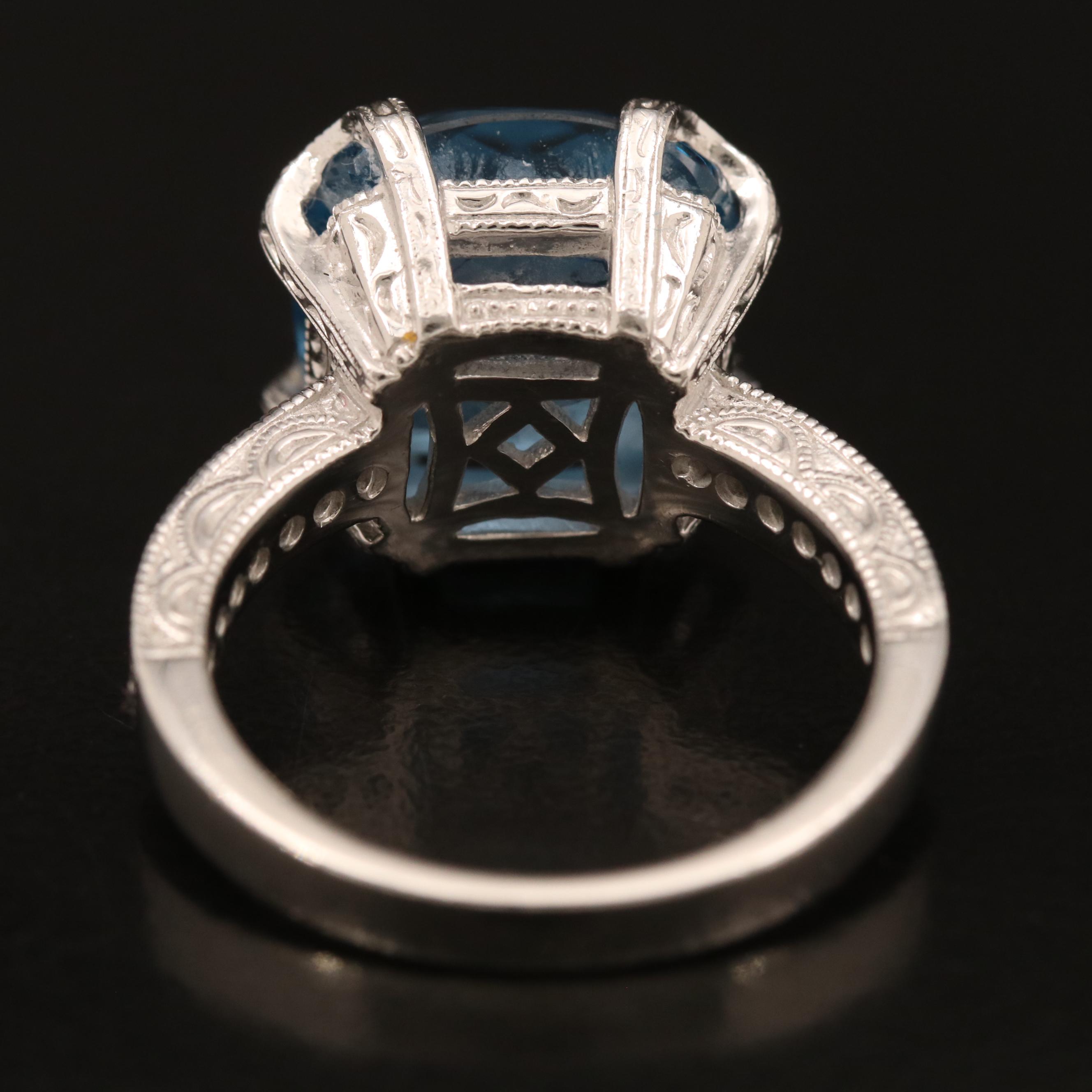 Tacori Swiss Blue and Cubic Zirconia Ring